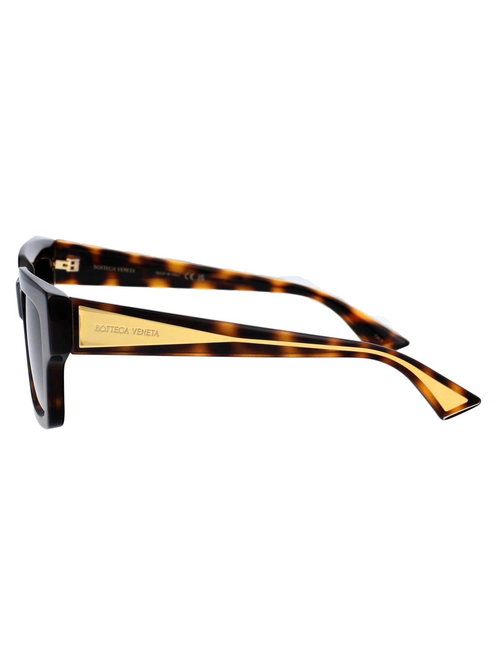 Shop Bottega Veneta Bv1276s Sunglasses In 002 Havana Crystal Brown