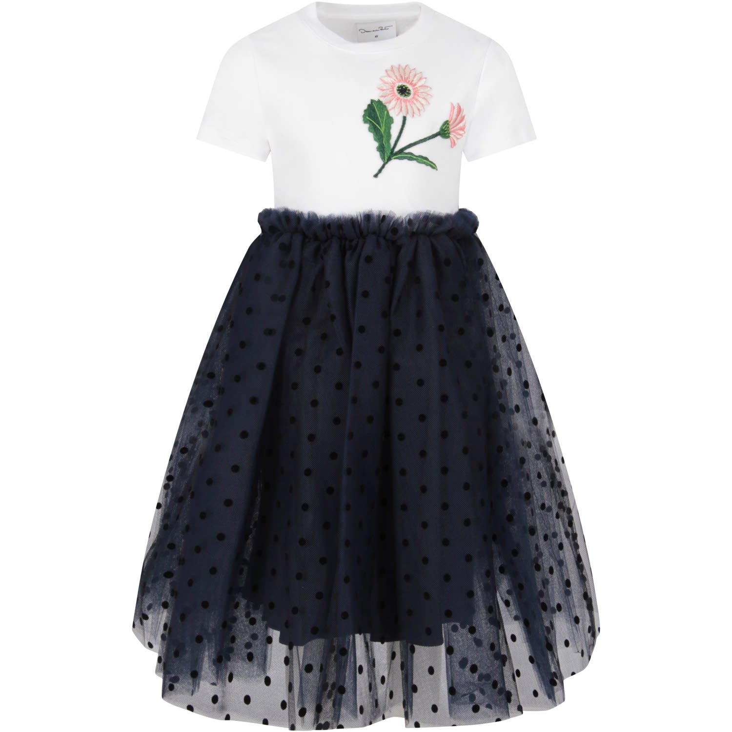Oscar de la Renta Bicolor Dress For Girl