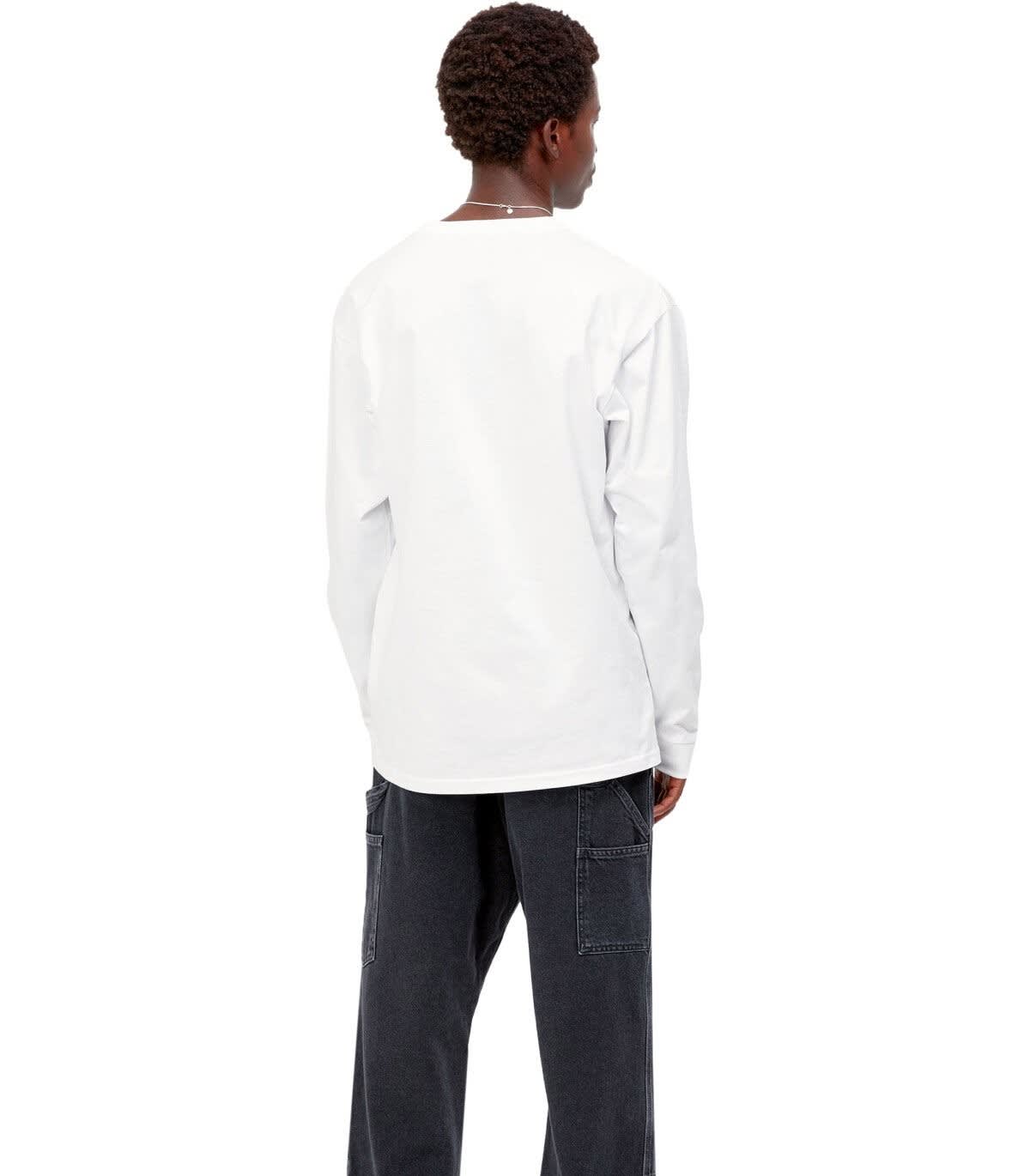 Carhartt Long Sleeve Chase T-shirt In White