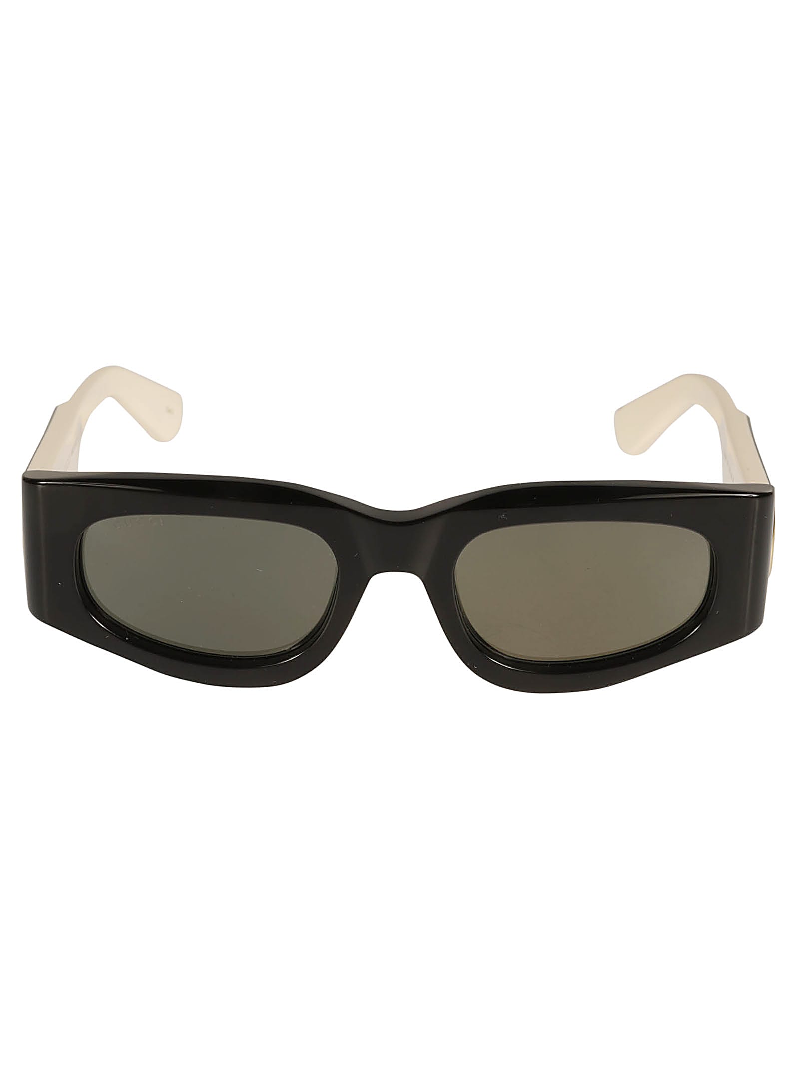 Gucci Curved Rectangle Sunglasses In Black