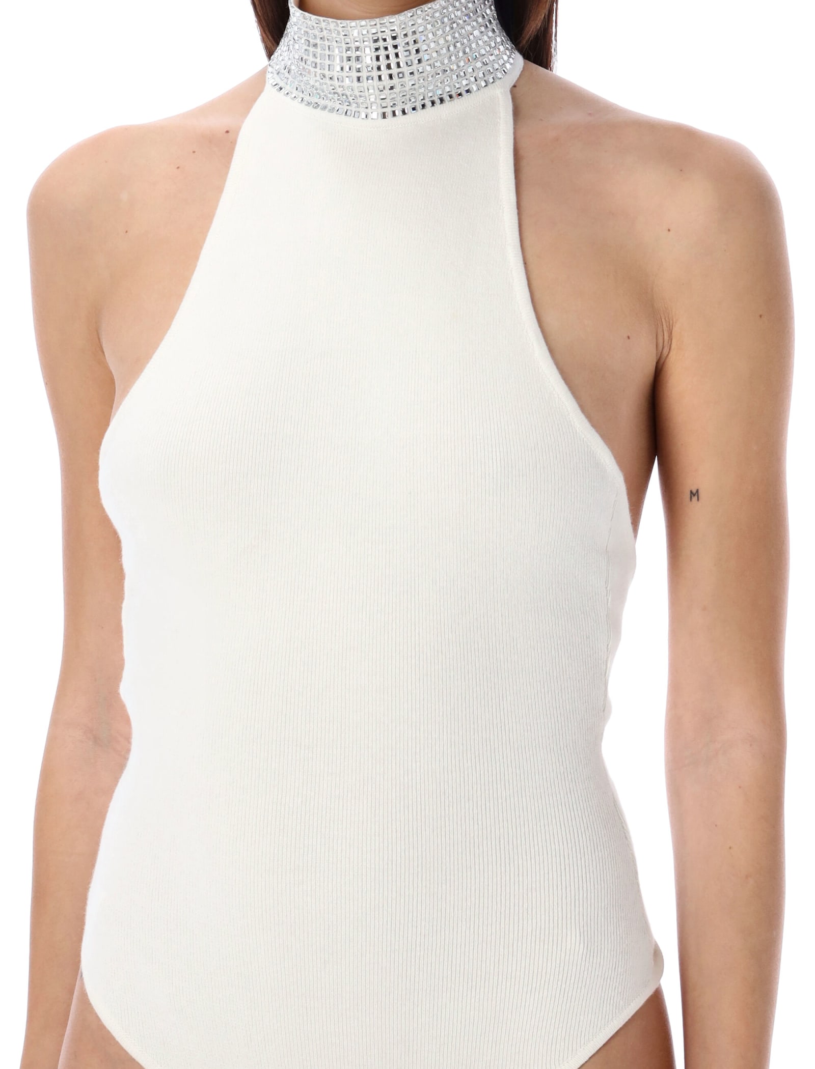 Shop Retroféte Maci Knit Bodysuit In White