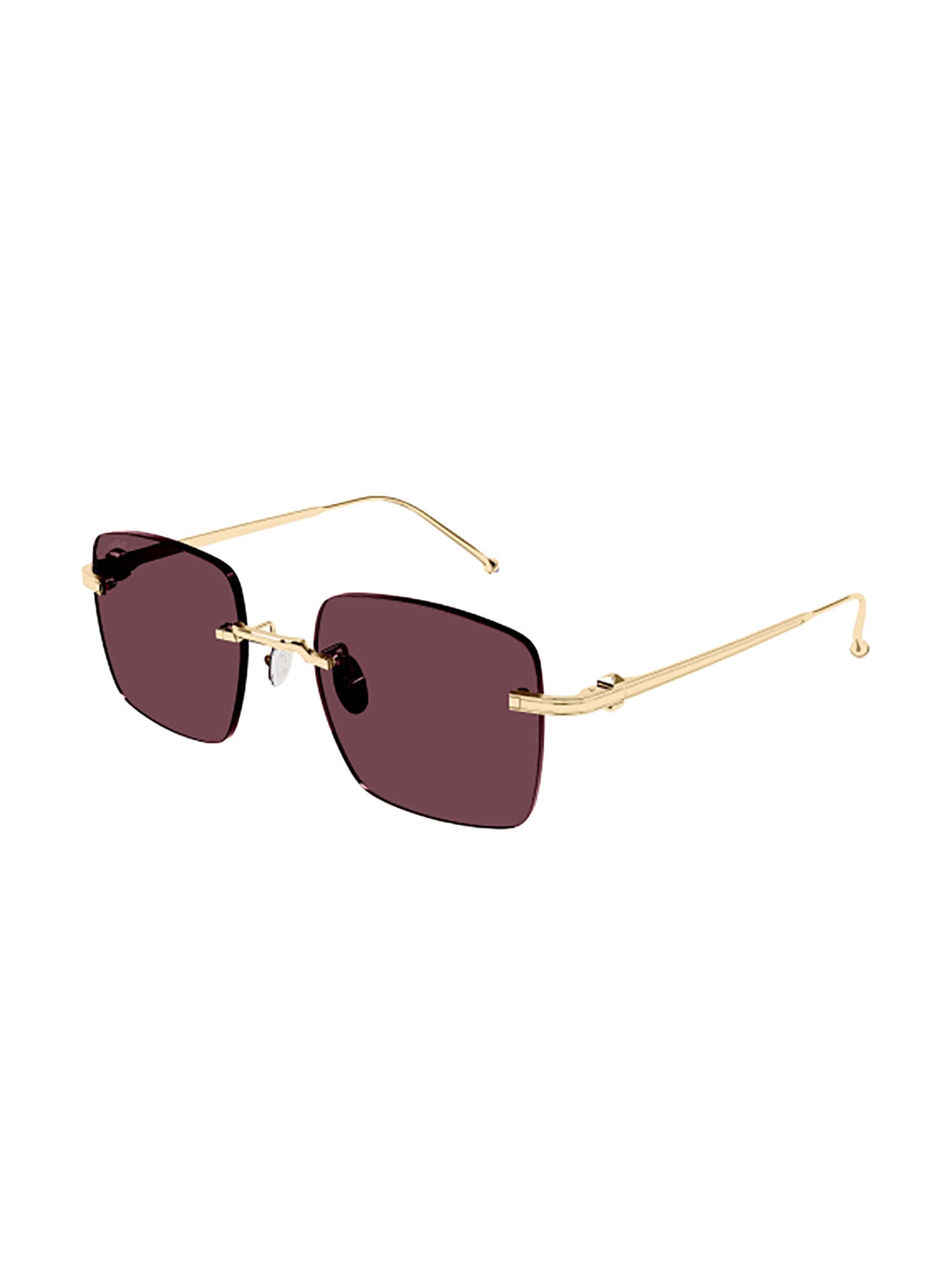 Shop Cartier Ct0403s Sunglasses In 003 Gold Gold Red