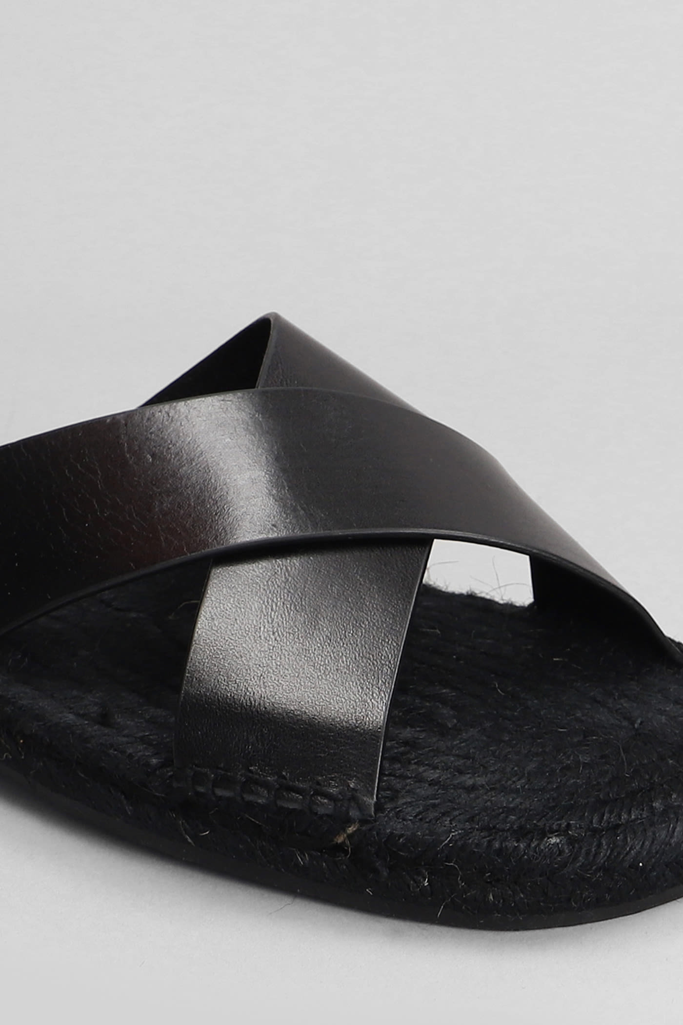 Shop Castaã±er Kevin-150 Flats In Black Leather