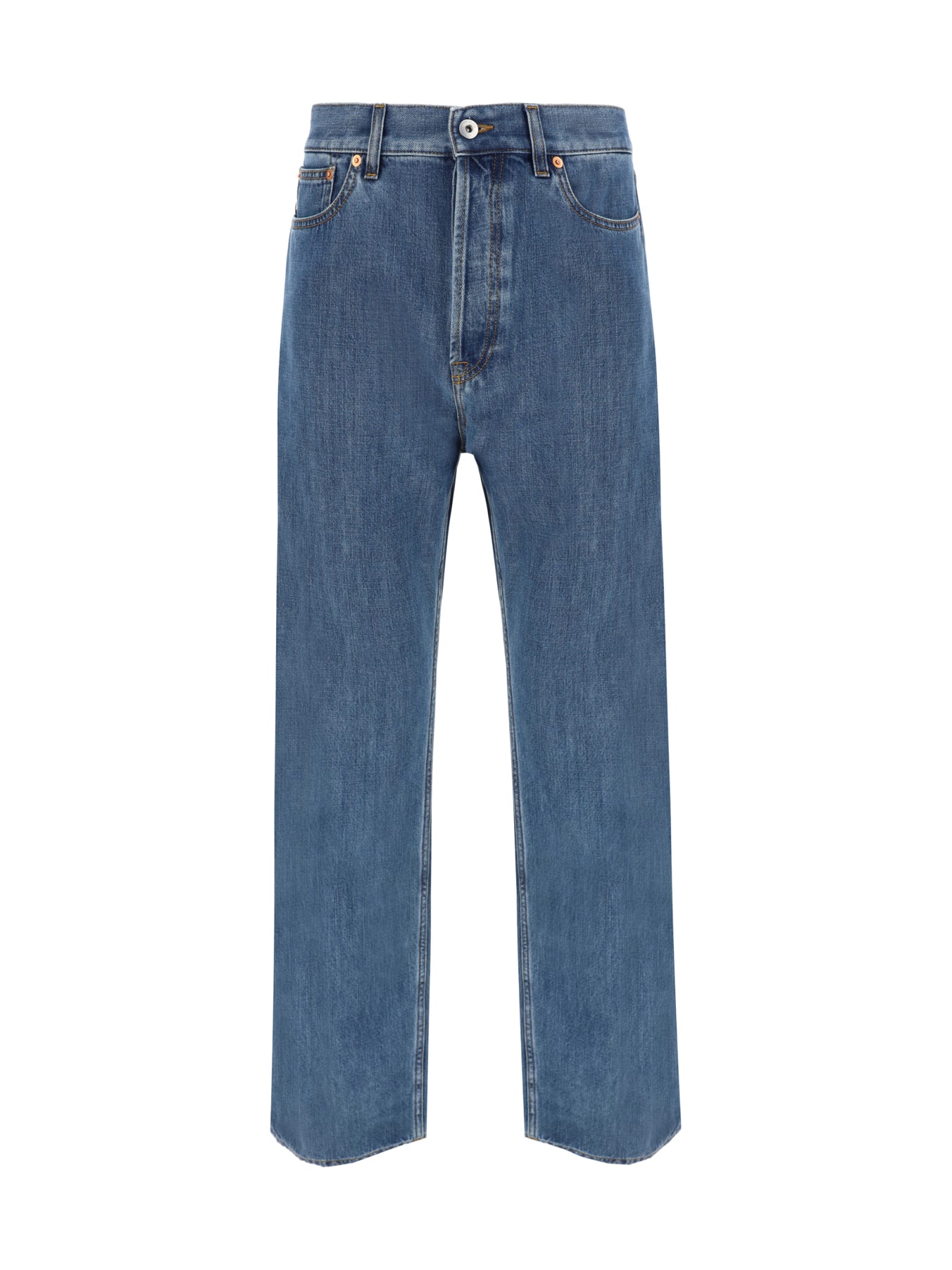 Shop Valentino Jeans In Medium Blue Denim