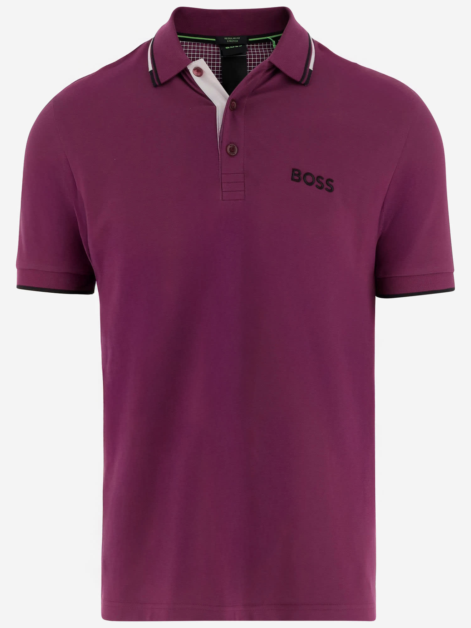 Stretch Cotton Blend Polo Shirt With Logo