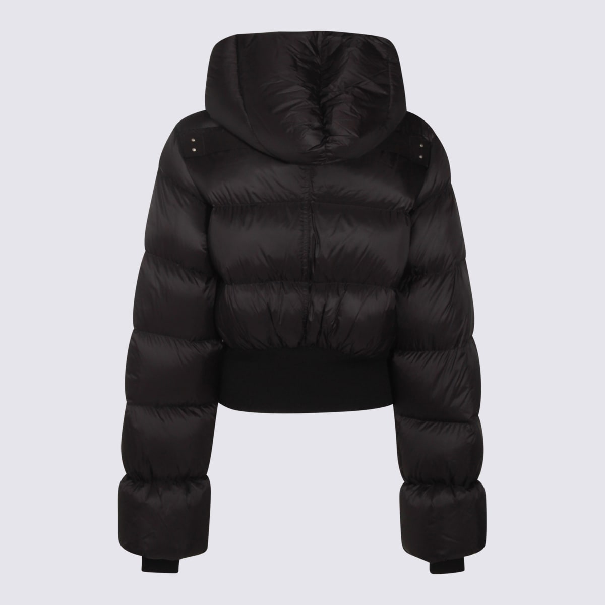 Rick Owens Black Down Jacket In Black