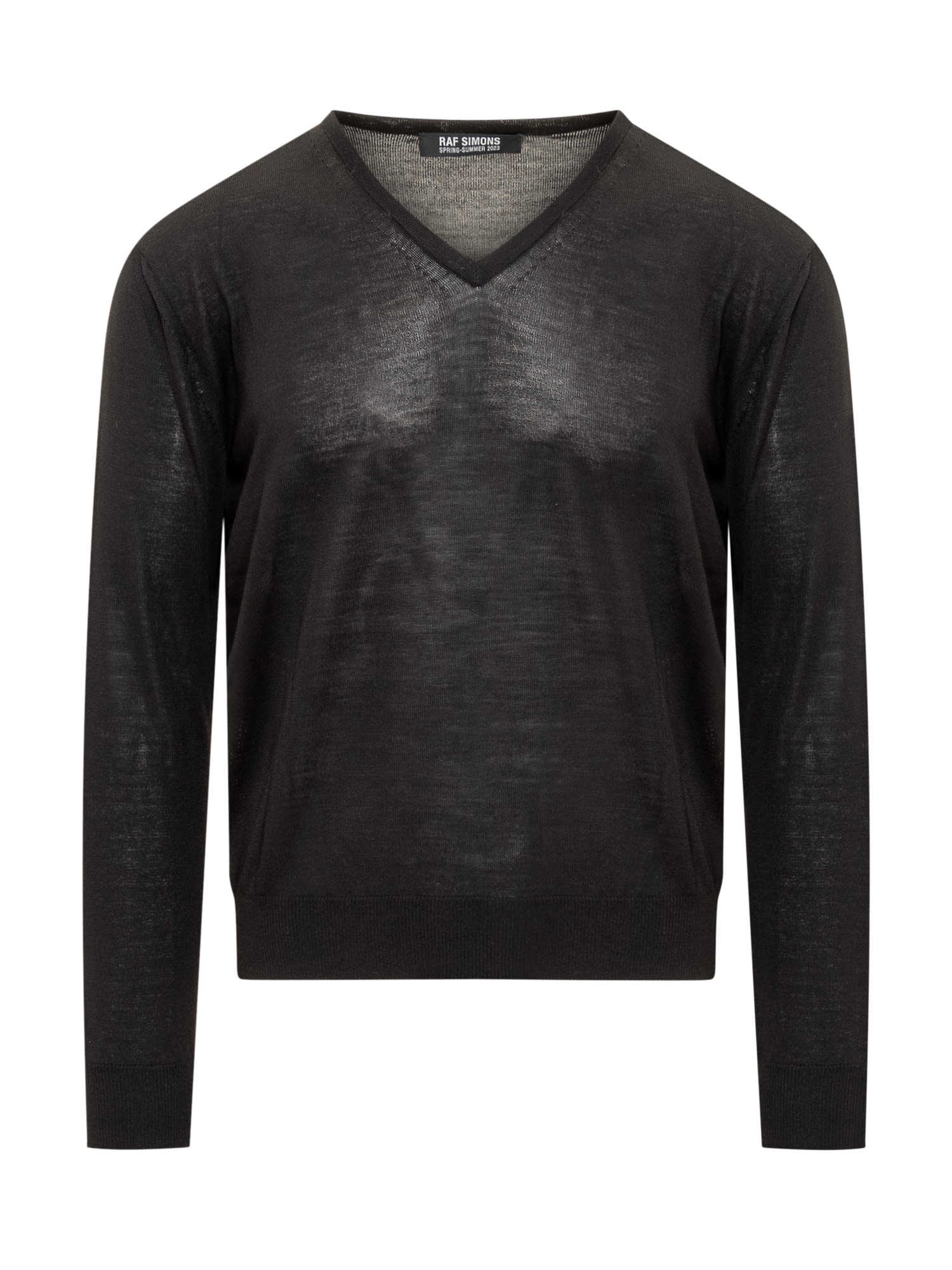 Shop Raf Simons Sweater In Black