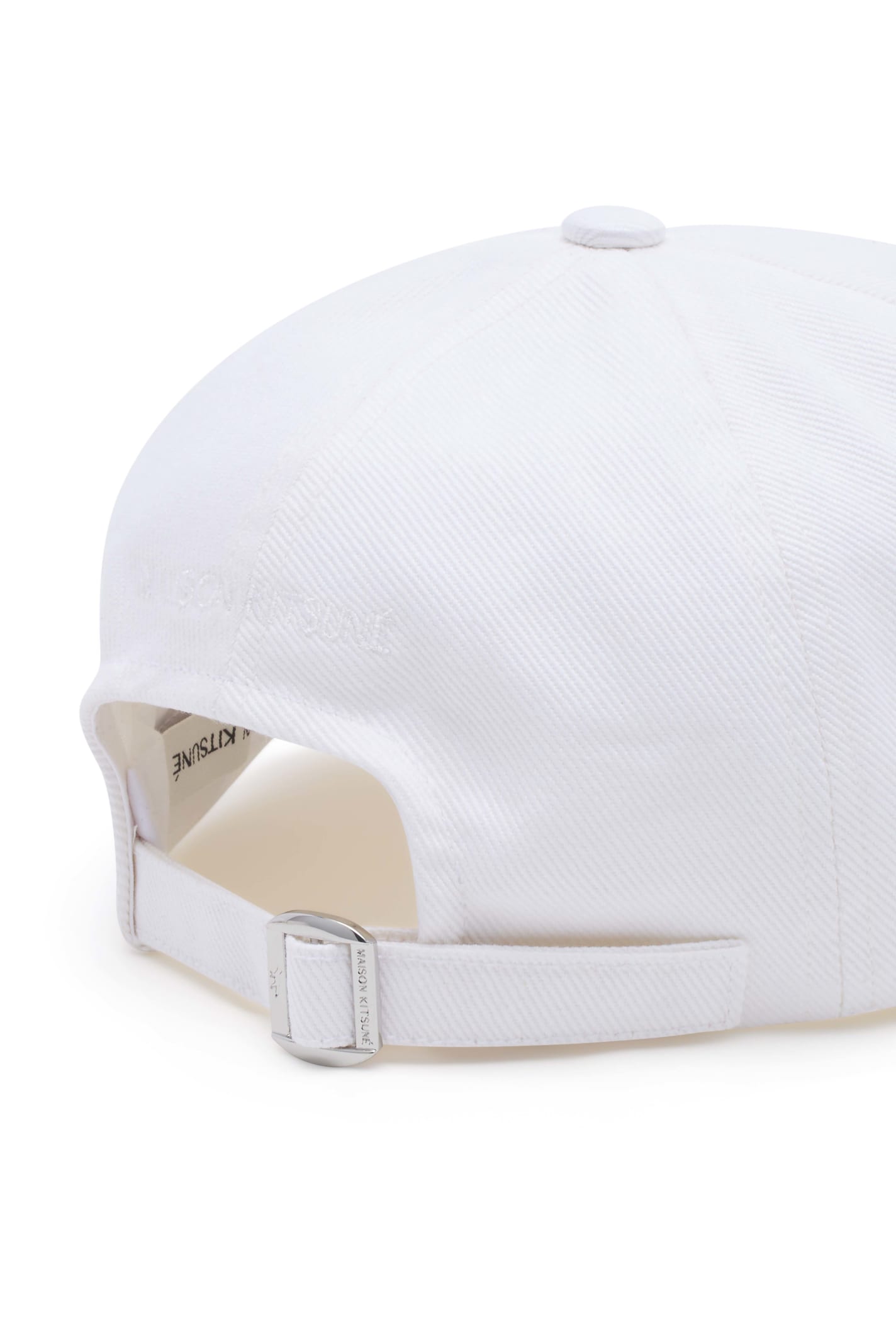 Shop Maison Kitsuné Hat In White
