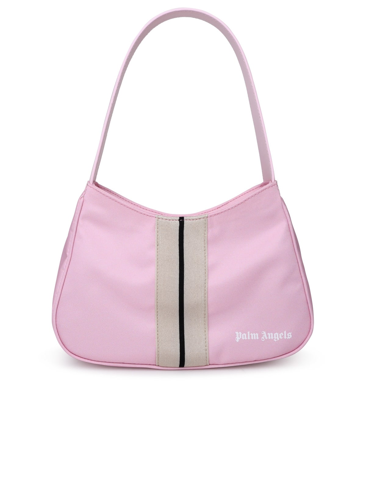 Shop Palm Angels Venice Pink Nylon Hobo Bag