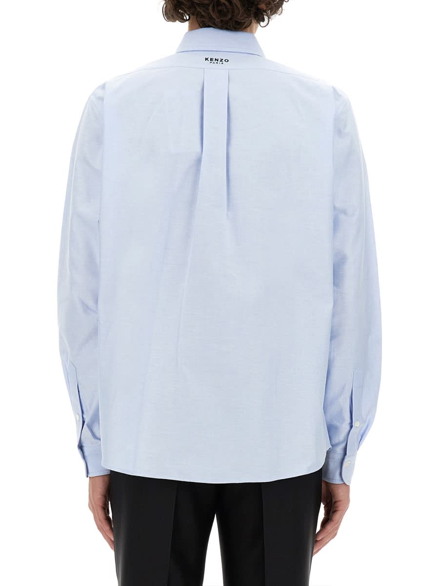 Shop Kenzo Boke Flower Shirt In Azure