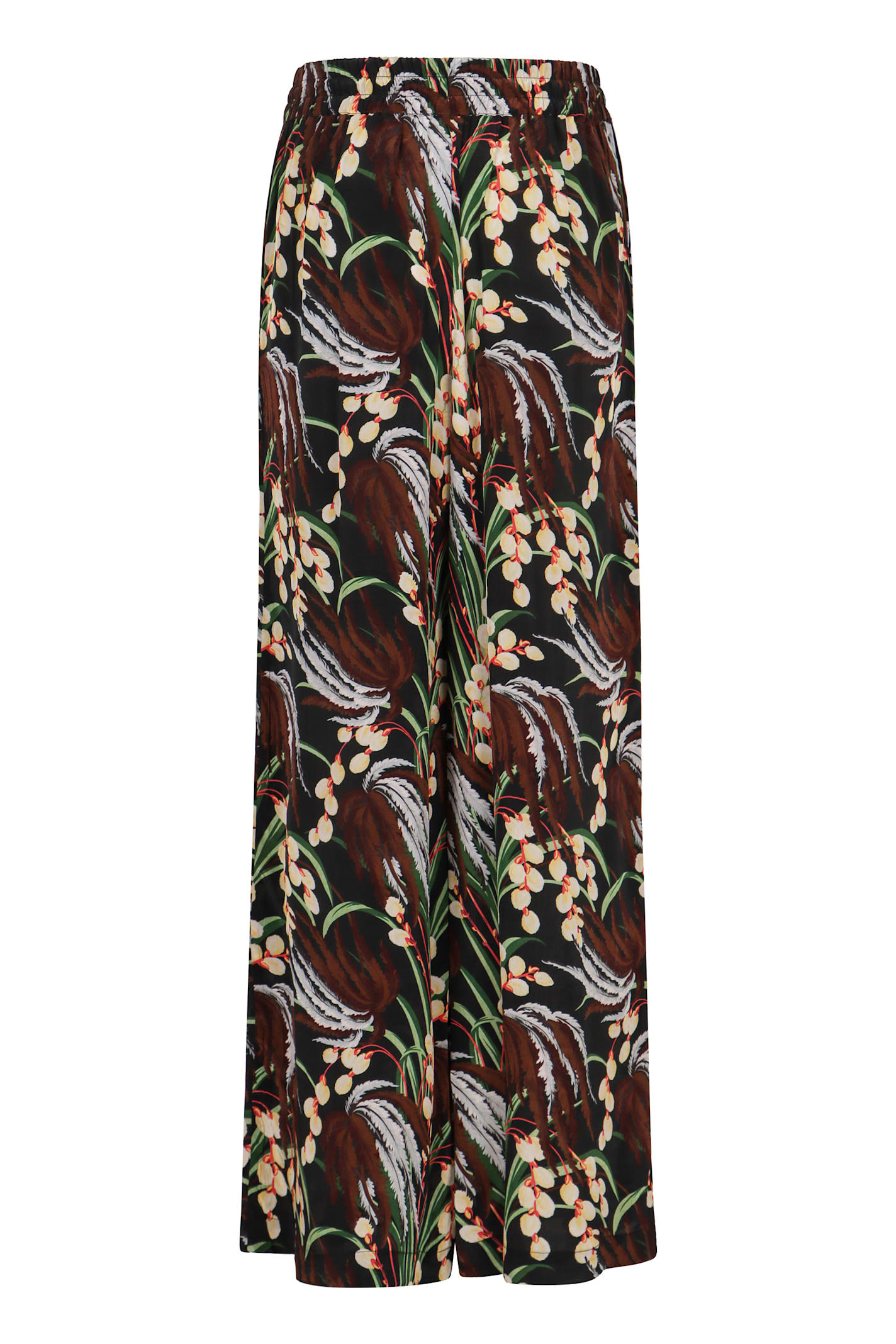 P.a.r.o.s.h Parosh Printed High-rise Trousers In Multicolor