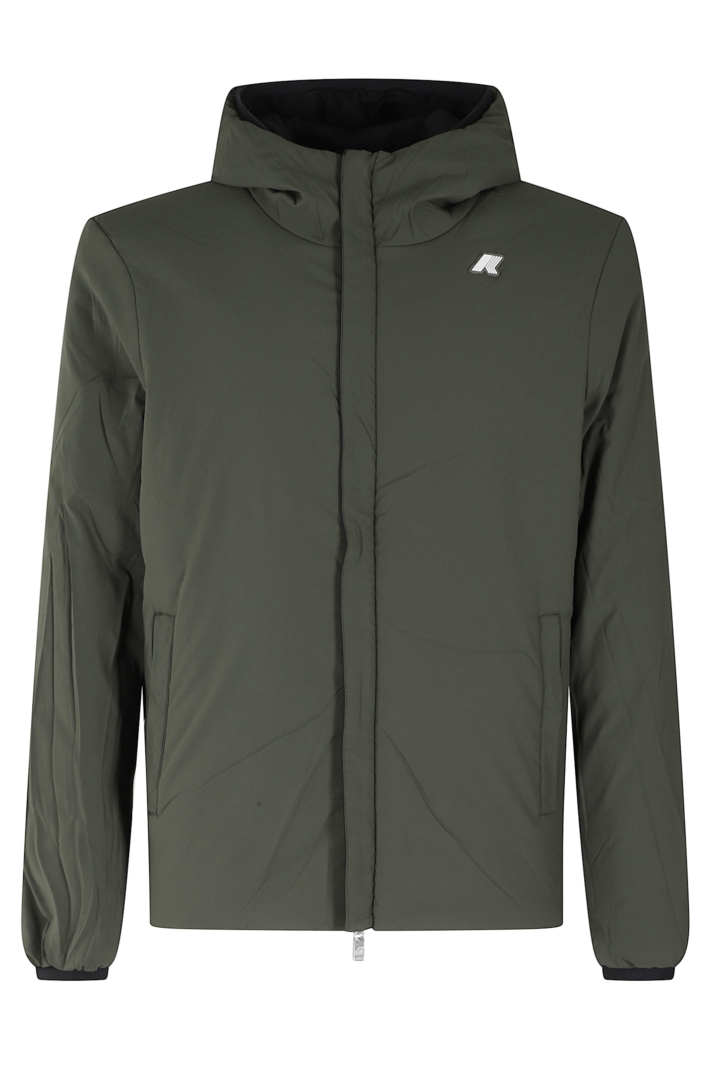 K-way Jack St Warm Double Jacket Black In Ah3