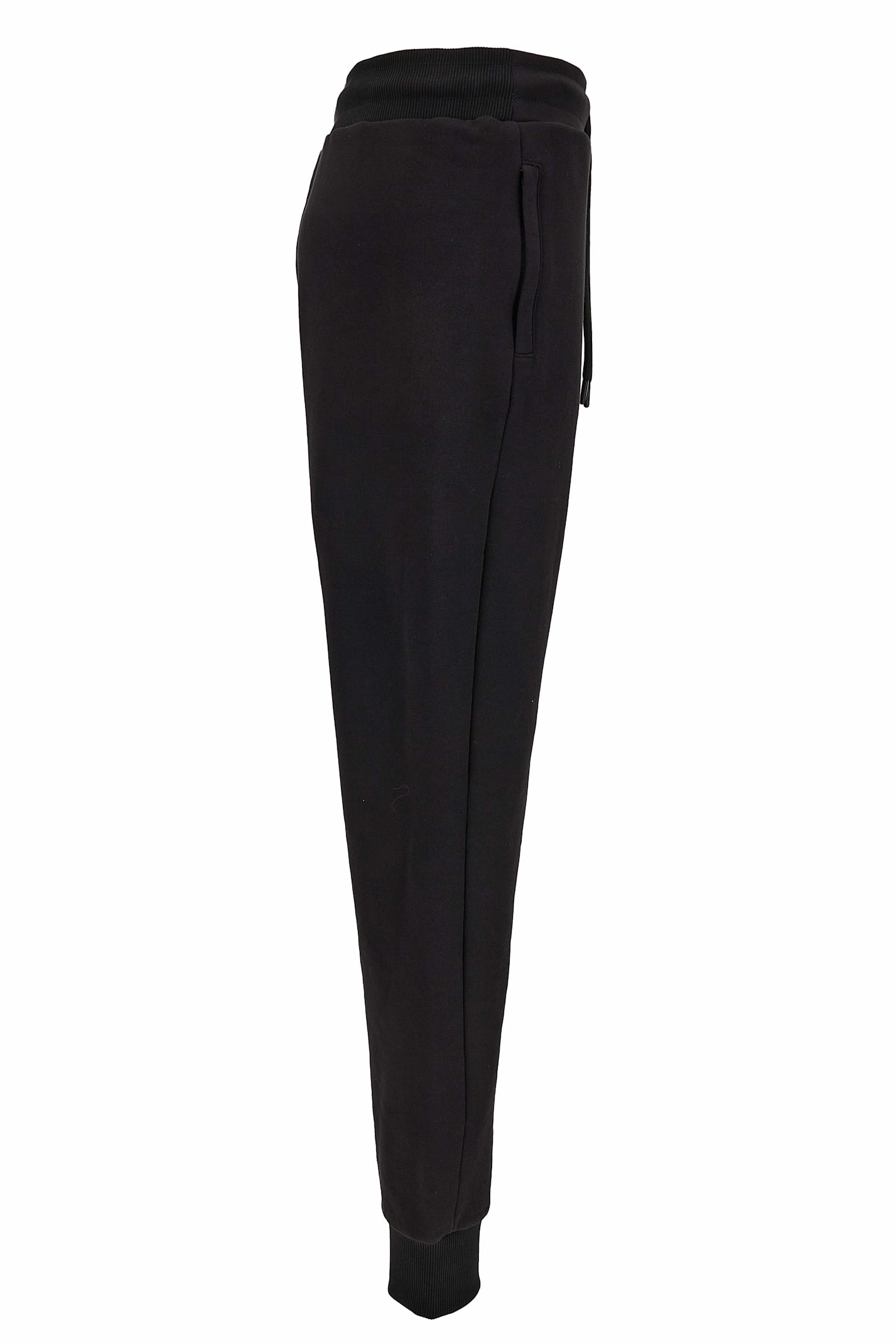 Shop Versace Jeans Couture Black Casual Trousers