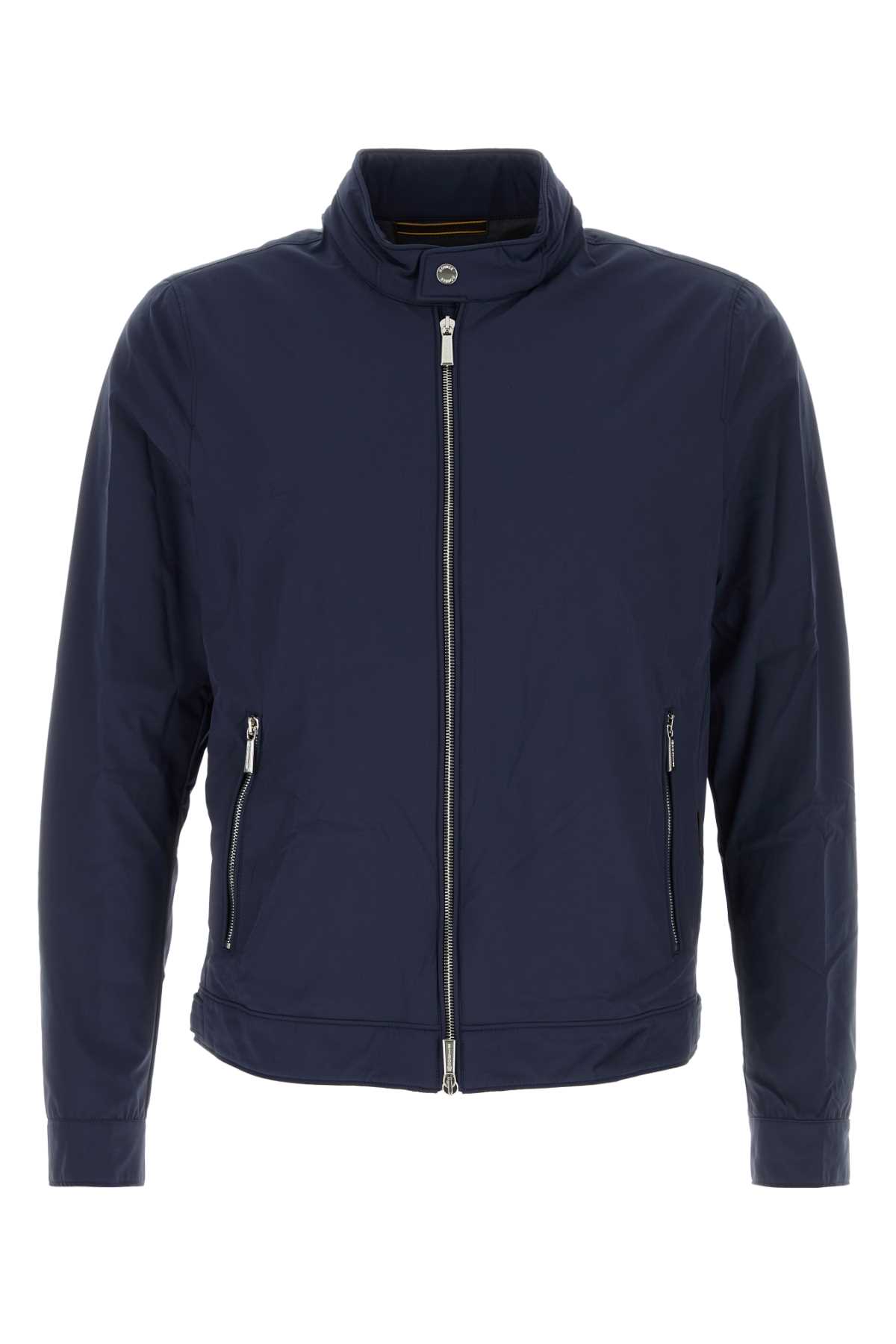 Shop Moorer Blue Nylon Blend Vangi-kn Jacket In Indaco