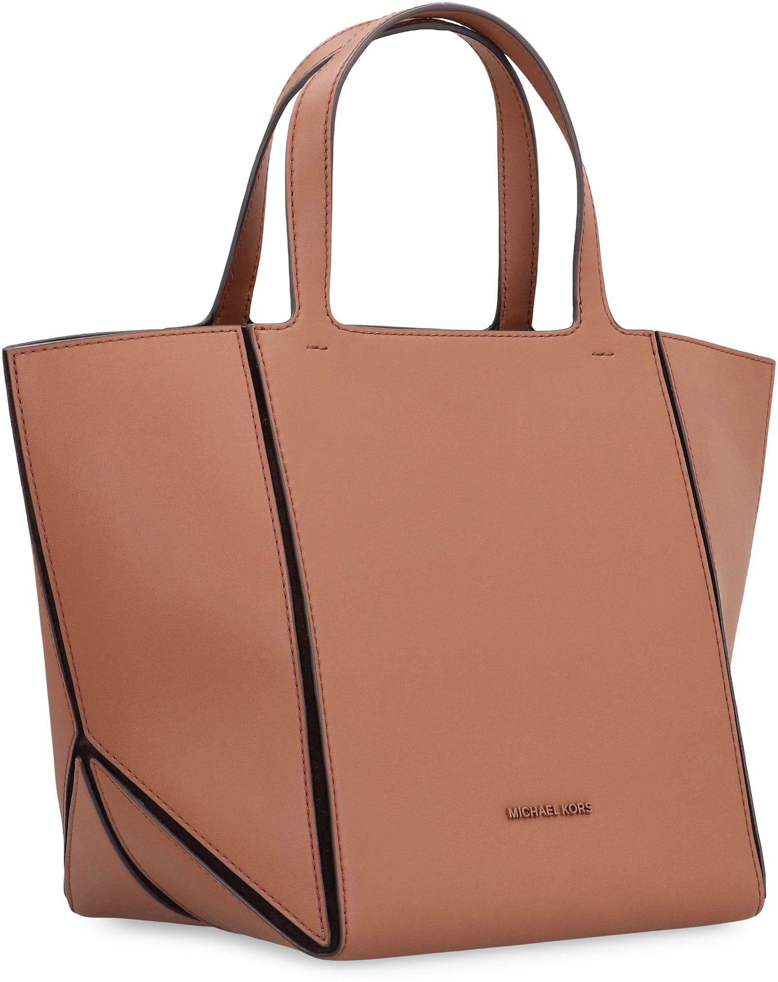 Michael Kors Jordi Piccola Tote Bag In Saddle Brown