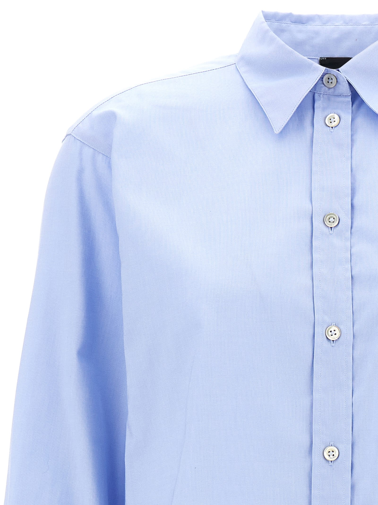 Shop Pinko Corea Shirt In Light Blue