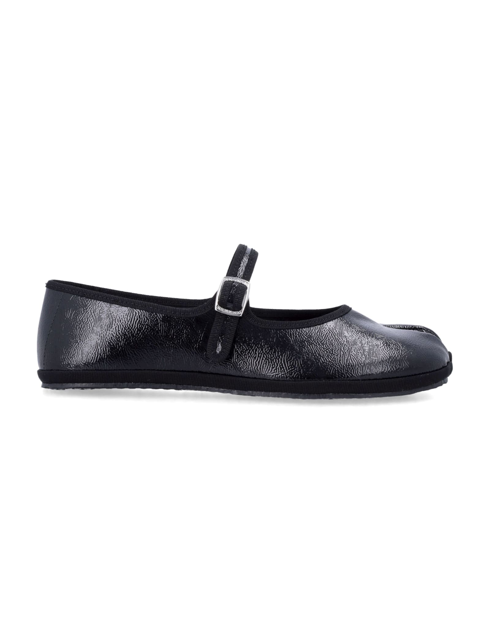 Fu-tabi Patent Leather Flat Shoes