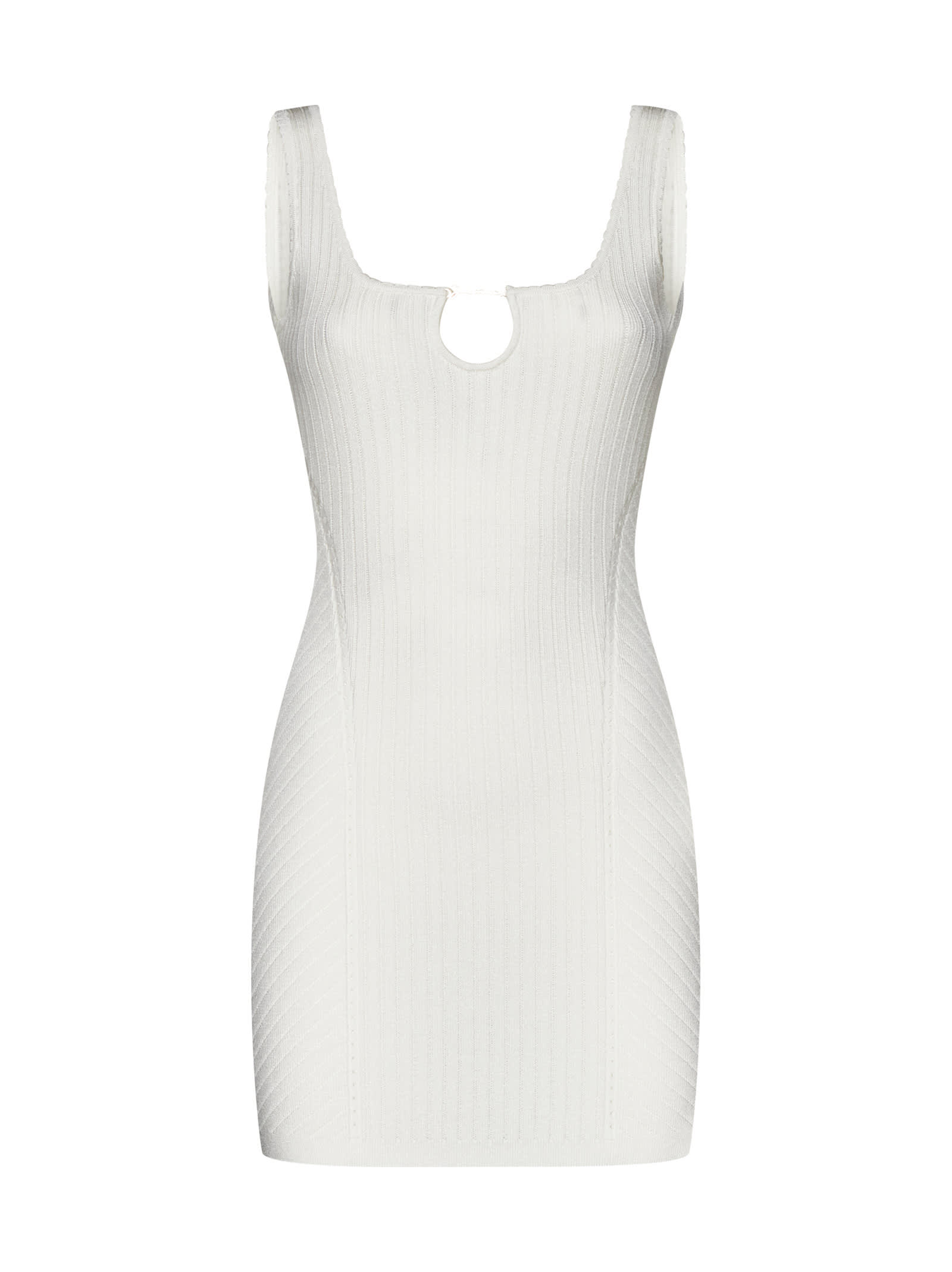 Shop Jacquemus Dress In Off-white