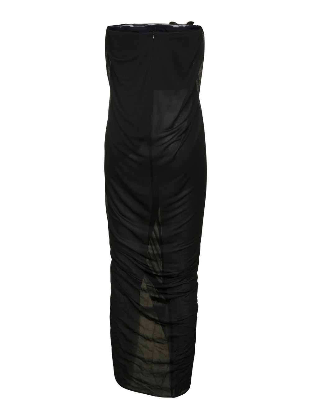 Shop Blumarine Dress Bustier Sable In Black