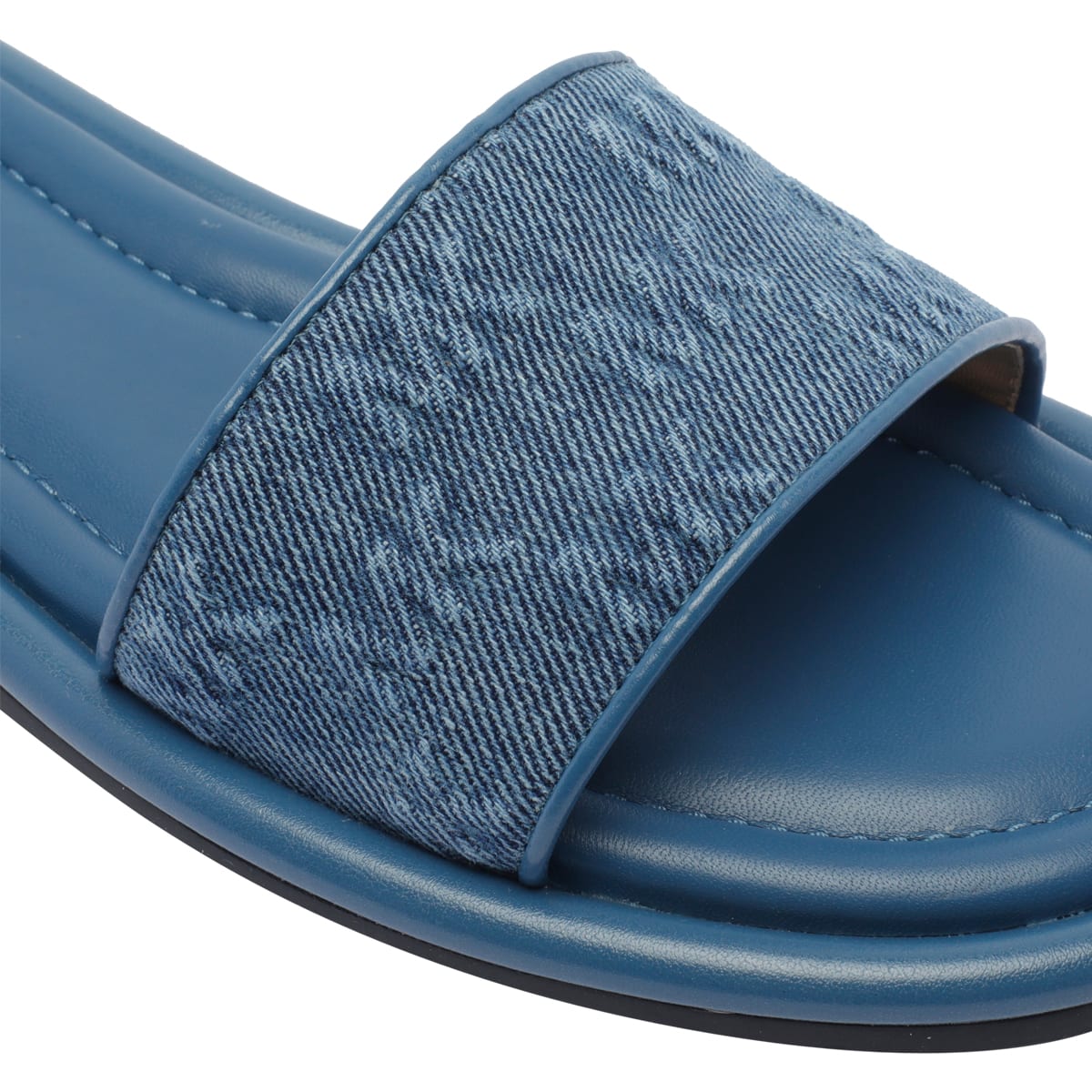 Shop Michael Michael Kors Dana Sandals In Blue