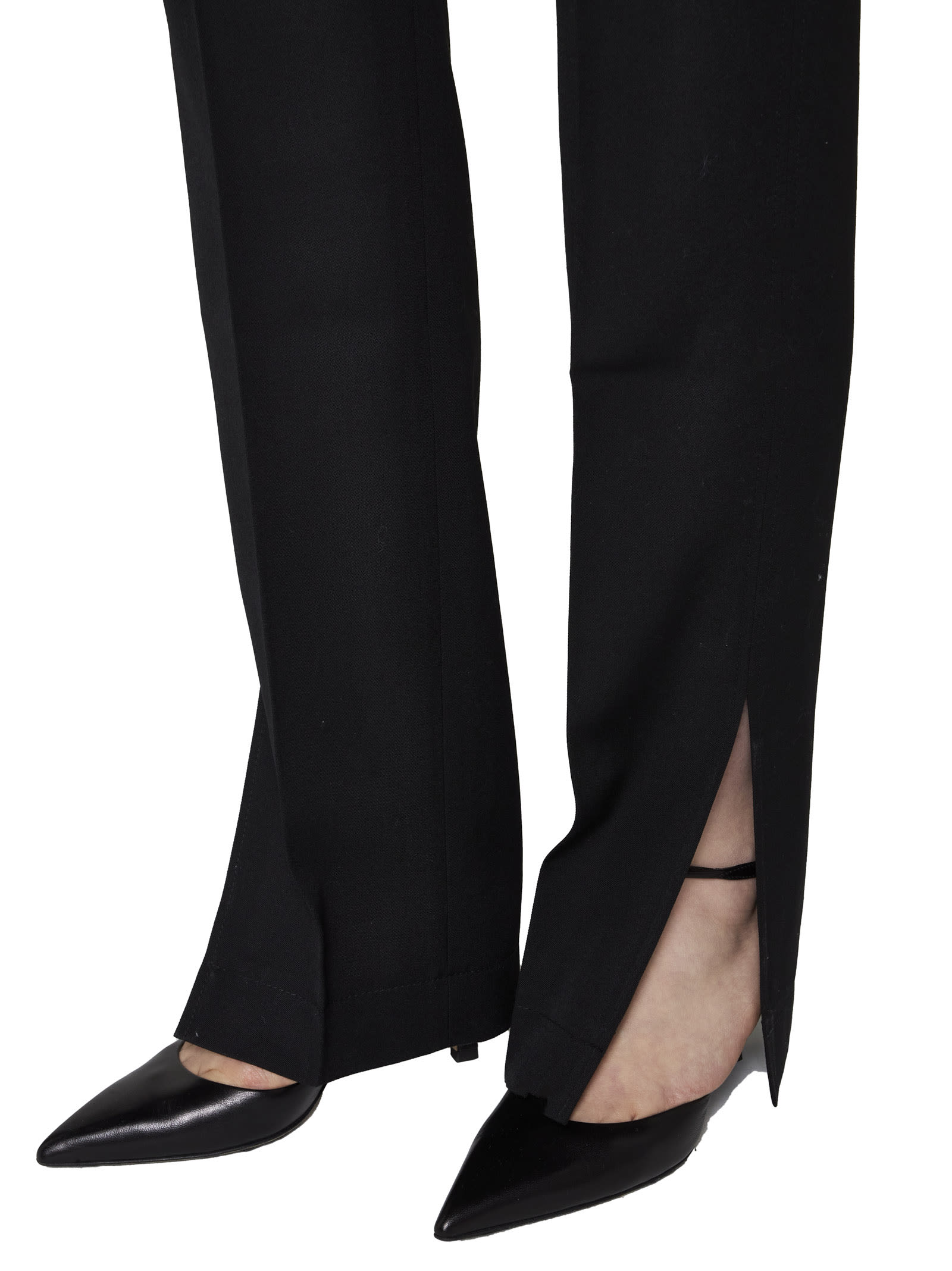 Jacquemus Tibau Wool Trousers In Black