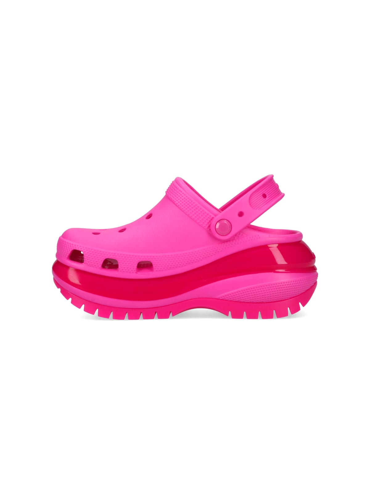 Shop Crocs Mega Crush Mules In Pink