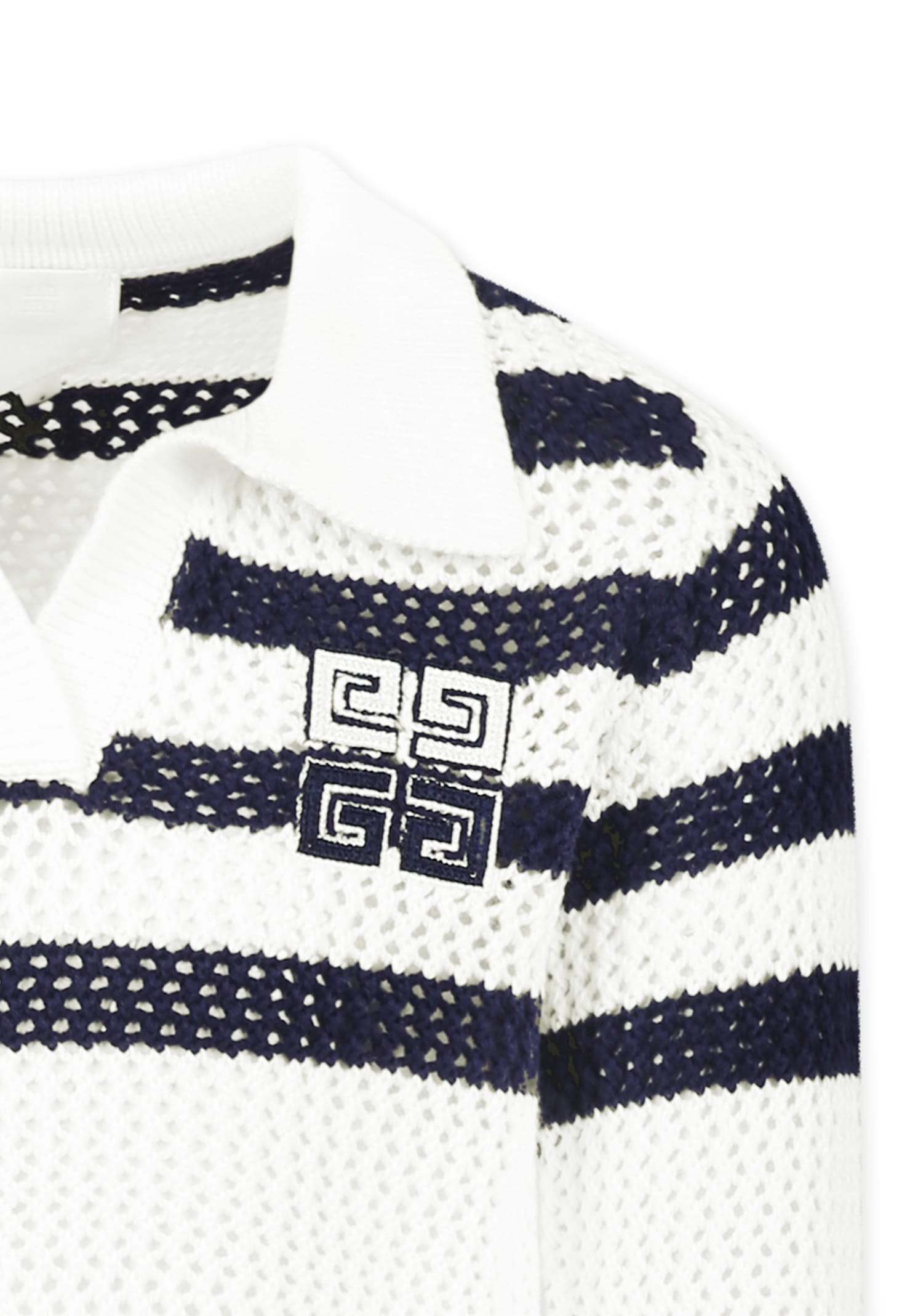 Givenchy White Sweater For Girl With 4g Motif In White
