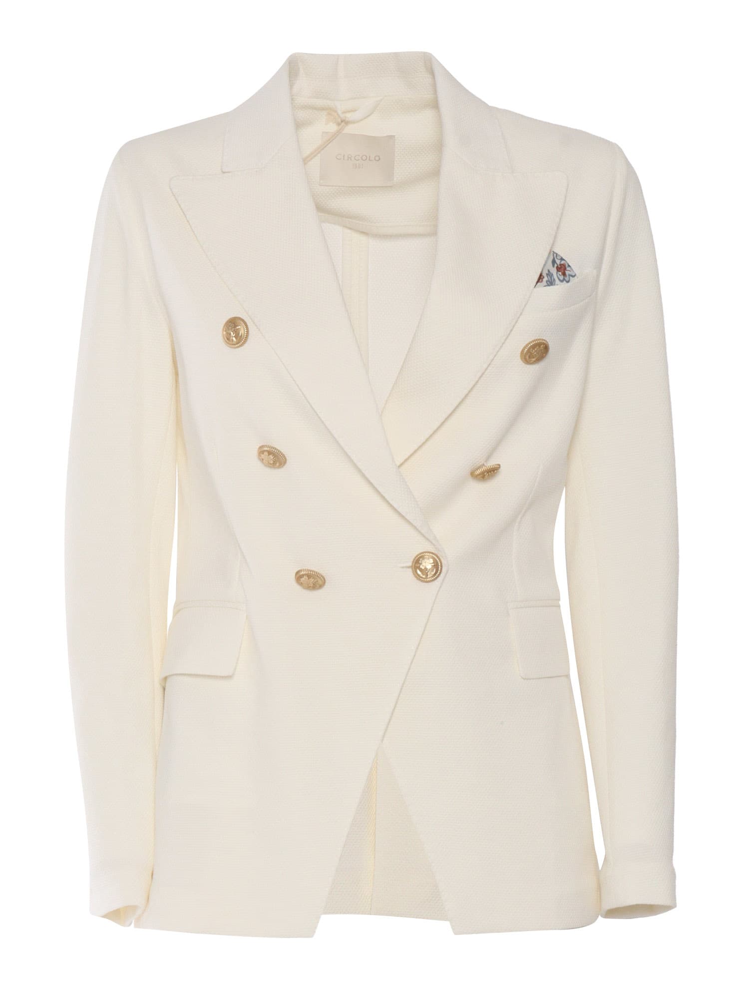 ジャケット Circolo 1901 OXFORD DOUBLE BREASTED JACKET Circolo 1901 Oxford double-breasted jacket reverse detail