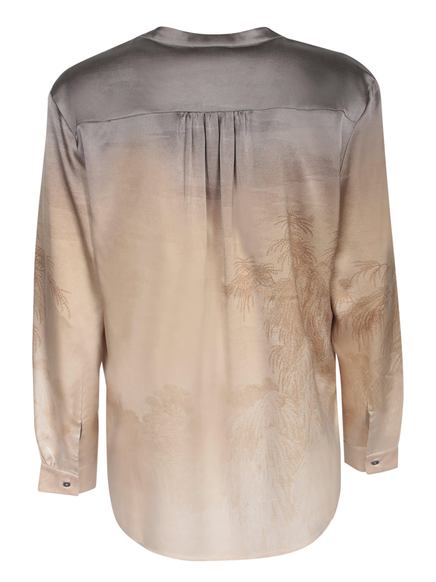 PIERRE-LOUIS MASCIA DEGRADE BEIGE GOLD BLOUSE