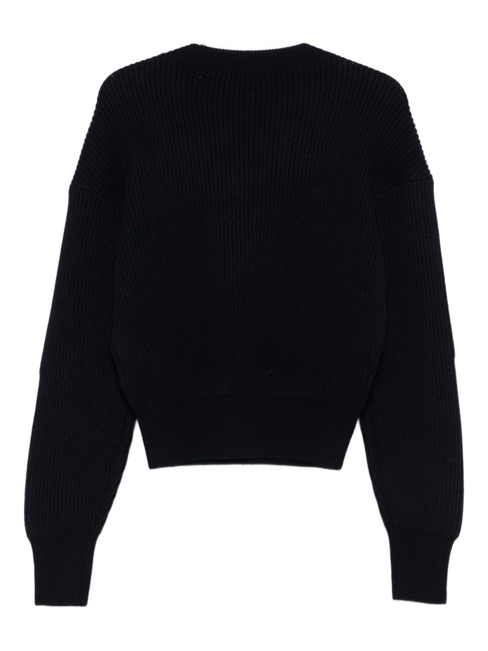 Barena Venezia Barena Navy Blue Ribbed Knit Long Sleeves In Black