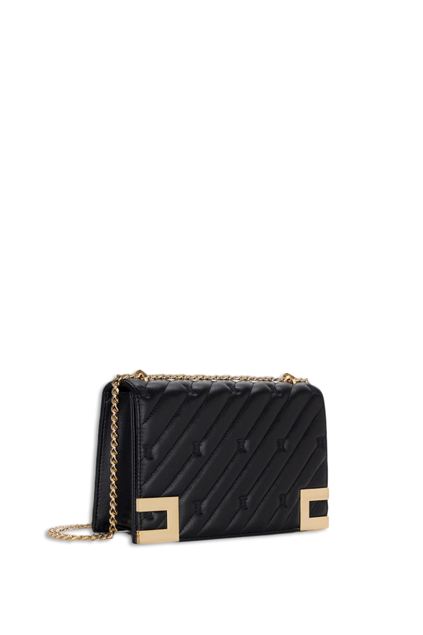 Shop Elisabetta Franchi Shoulder Bag In Black