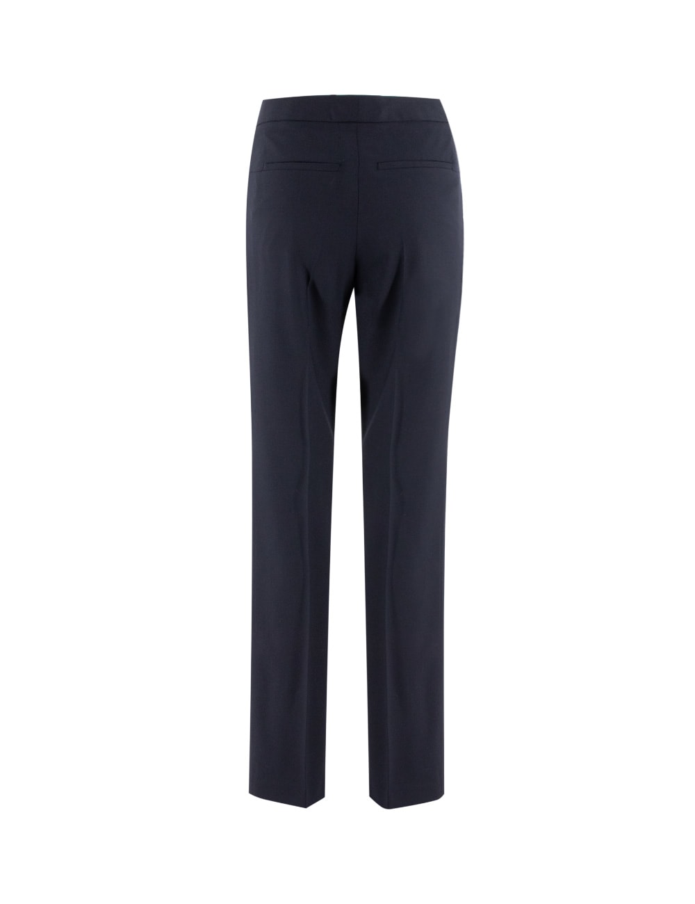 Shop Fabiana Filippi Trousers In Blu Notte