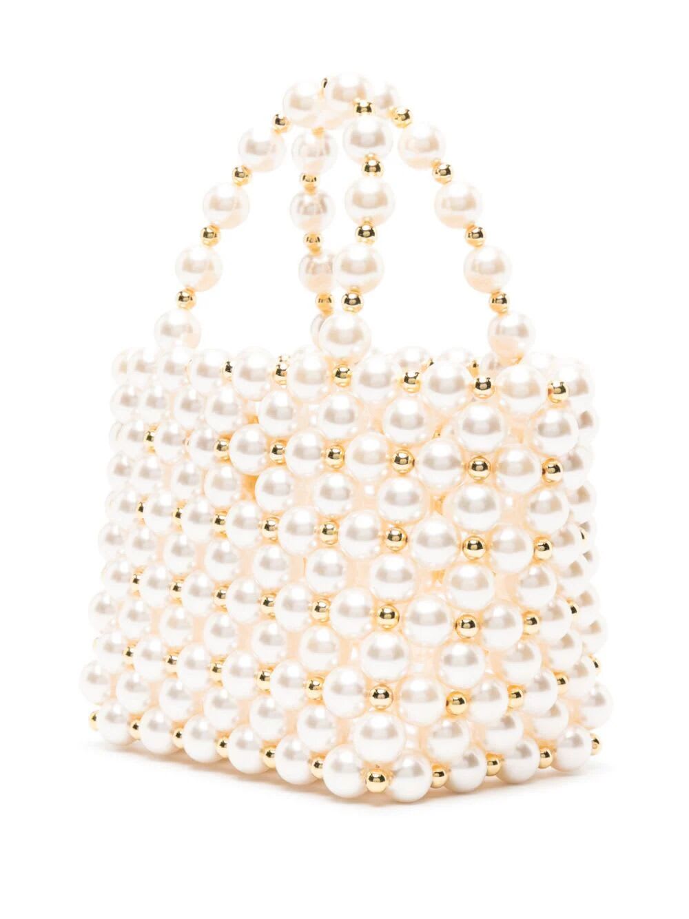 Shop Vanina Reveries Bag In Pearls