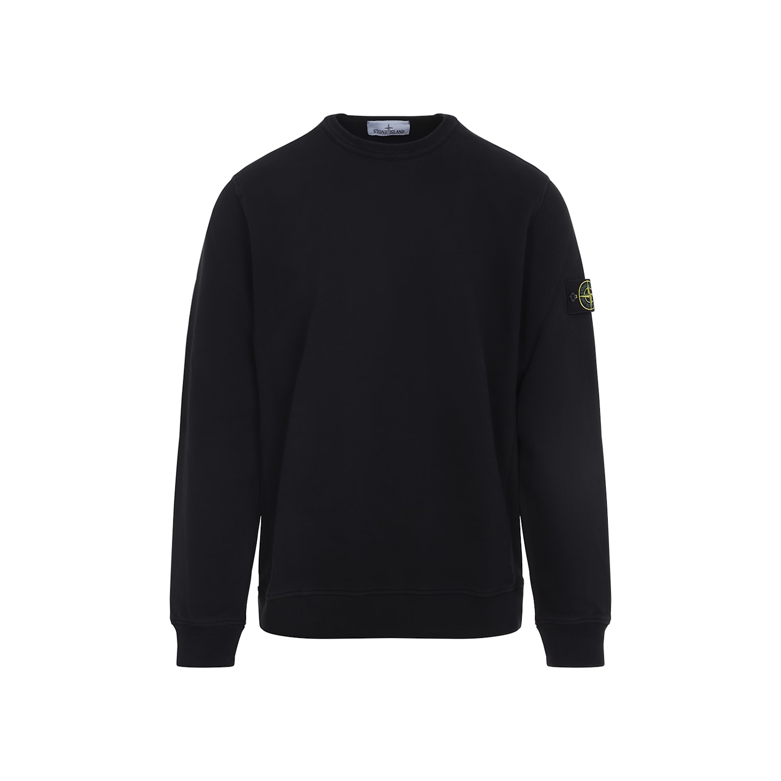 Stone Island Cotton Sweatshirt In Black
