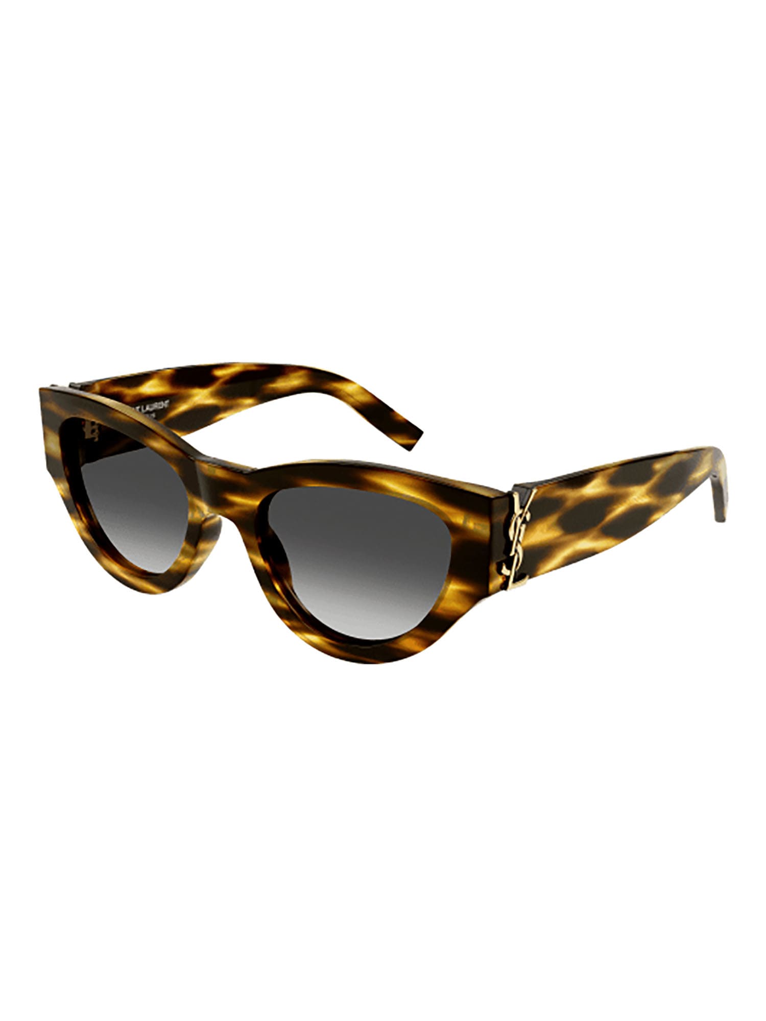 Saint Laurent Sl M94 Havana Sunglasses In Havana-havana-grey