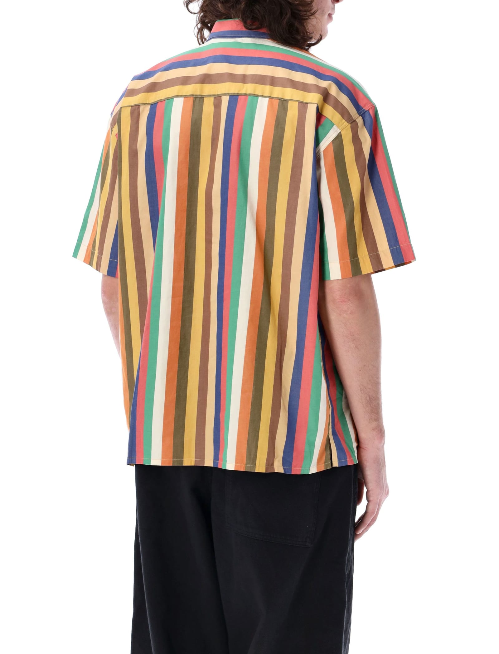 Shop Ymc You Must Create Mitchum Shirt In Stripe Multi