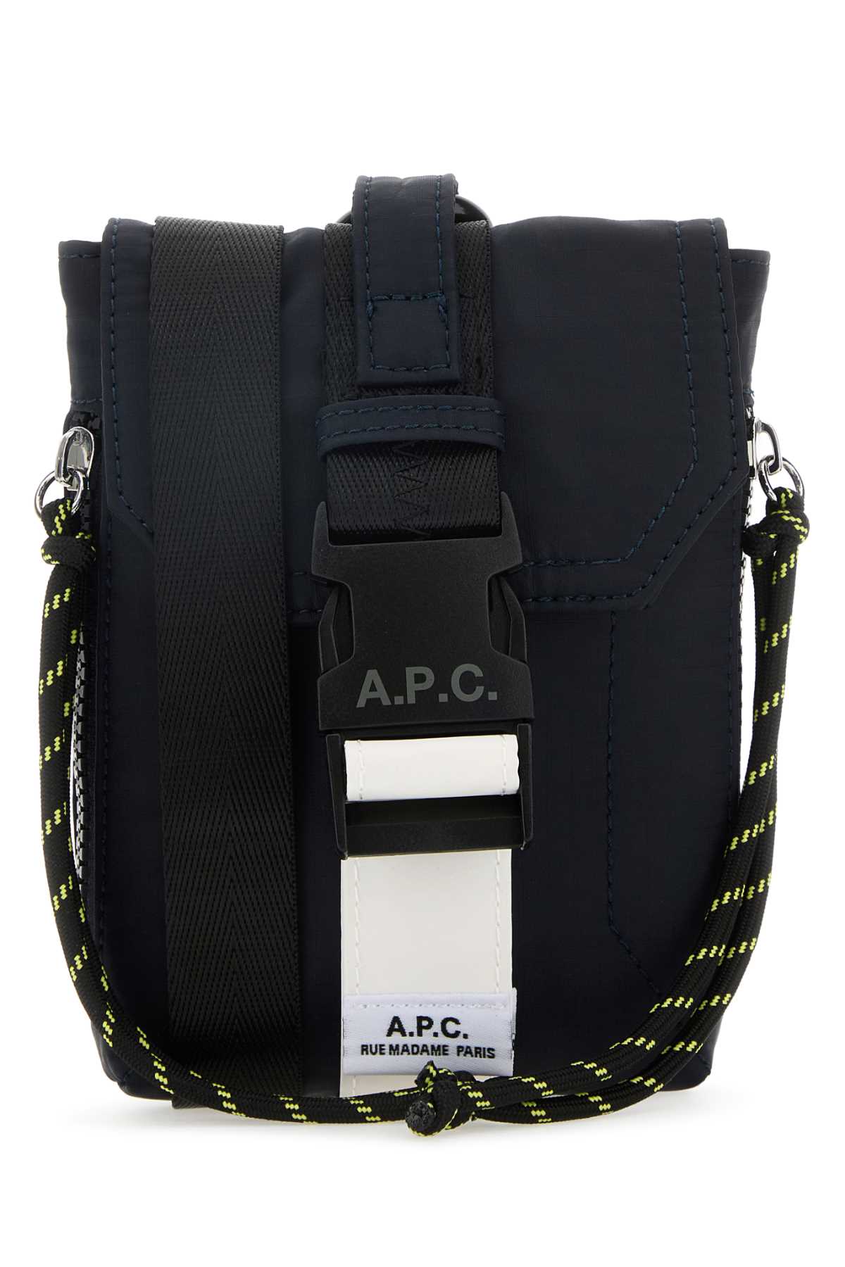 Apc Navy Blue Canvas Trek Crossbody Bag In Darknavy