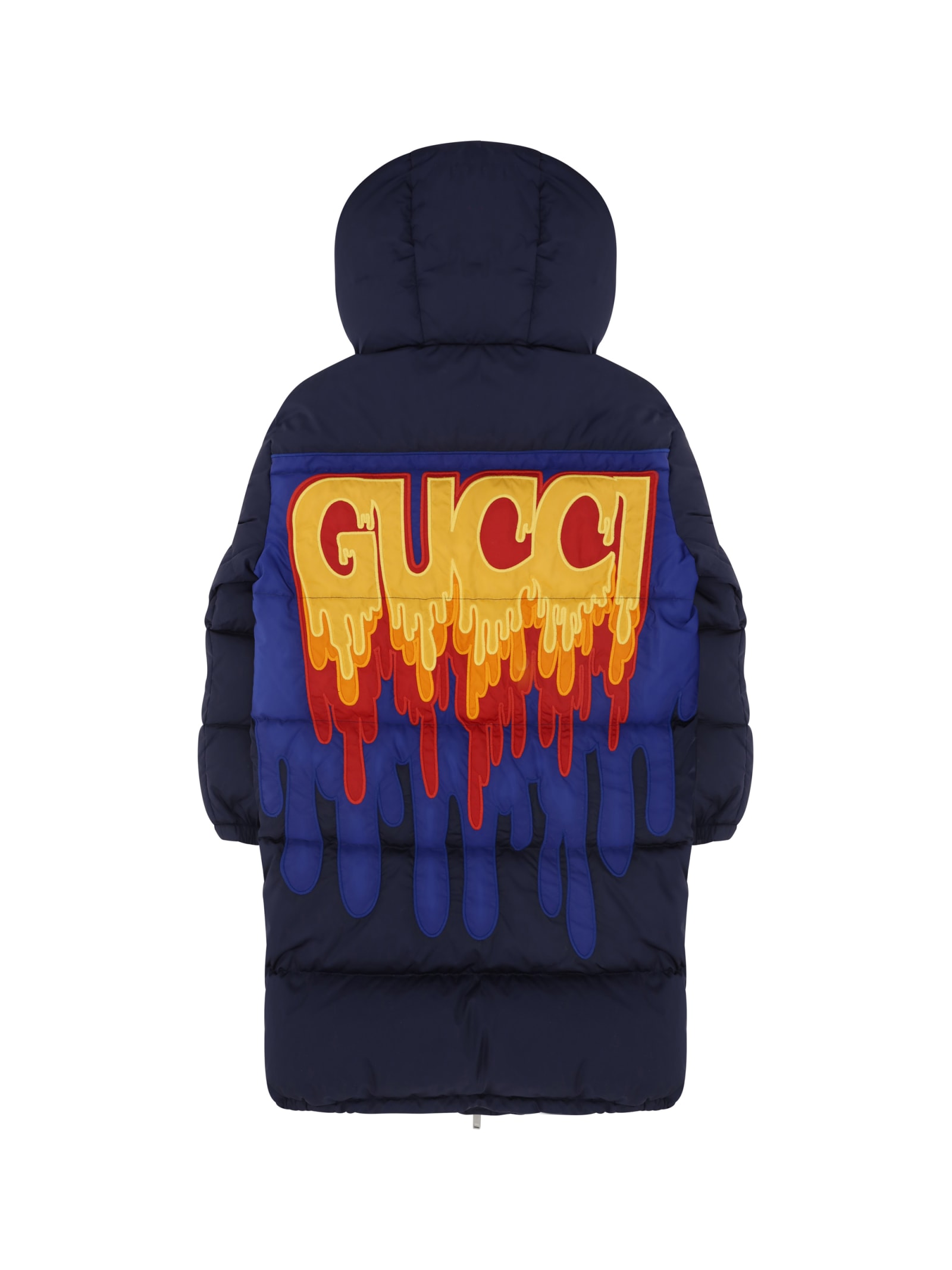 Shop Gucci Down Jacket For Boy In Caspian