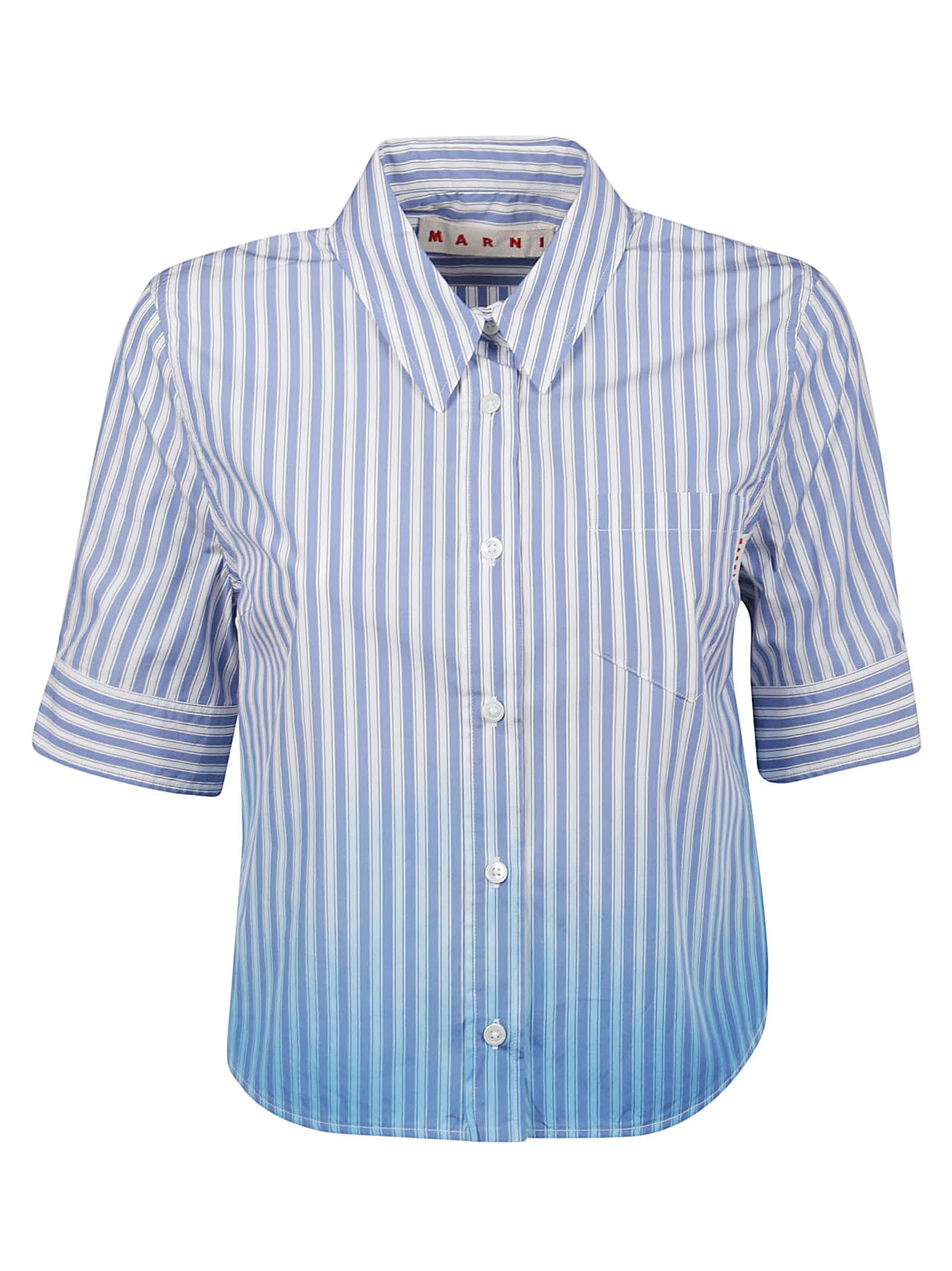 Marni Short Sleeve Classic Cropped Shirt