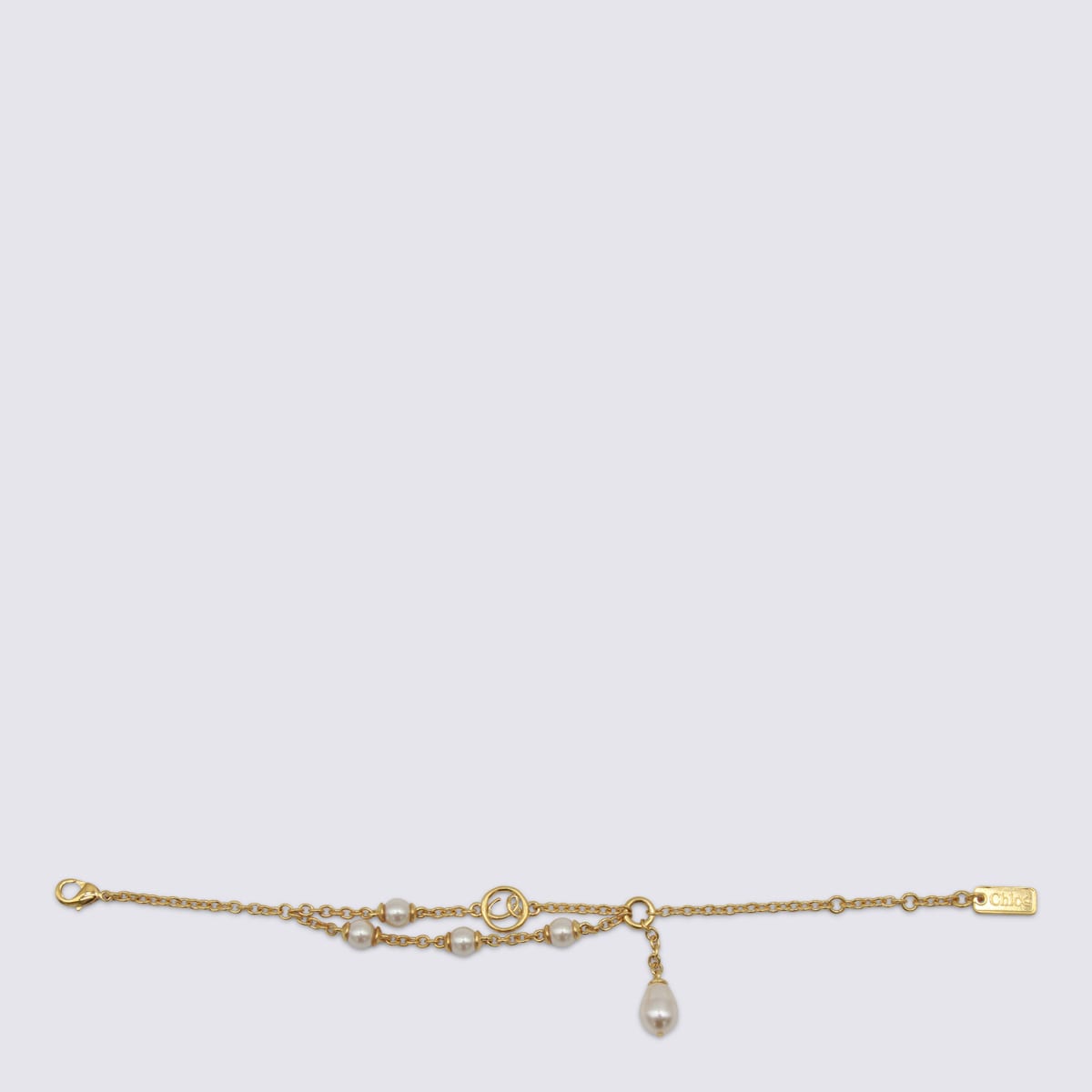 Chloé Gold And Pearly Bras Bracelet
