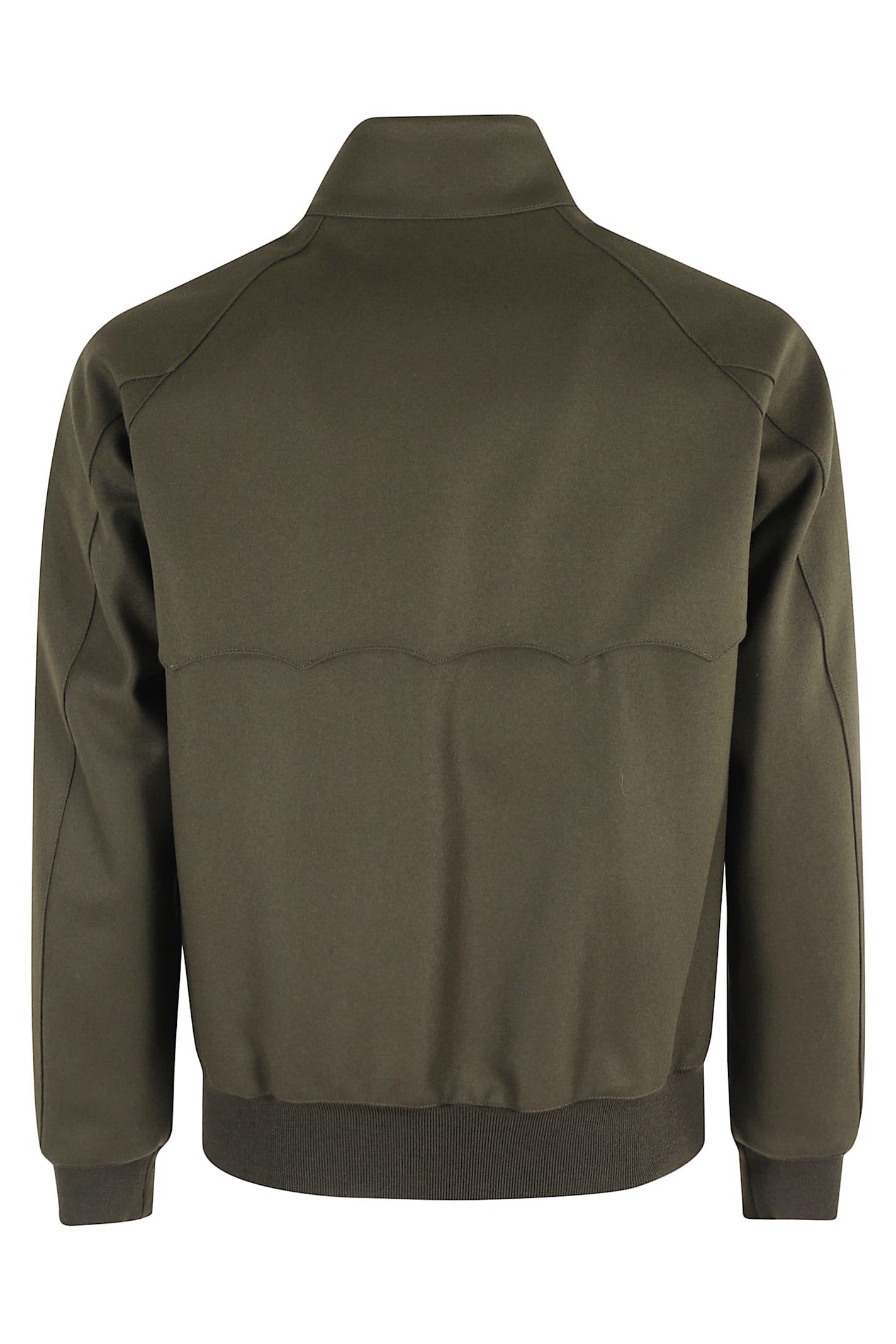 Baracuta Melton G9 Jacket With Double-slider Zipper In Green