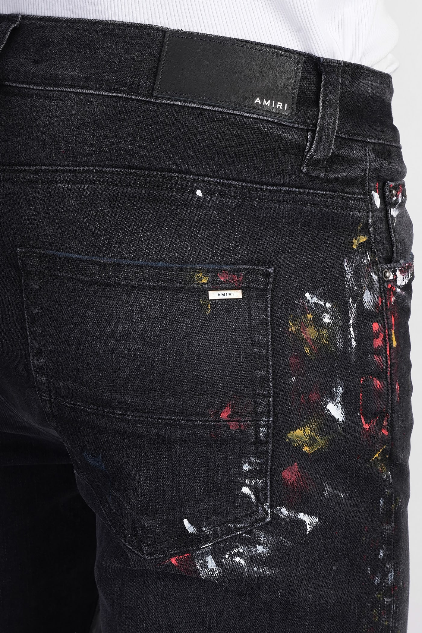Amiri Painter Skinny Jeans In Black
