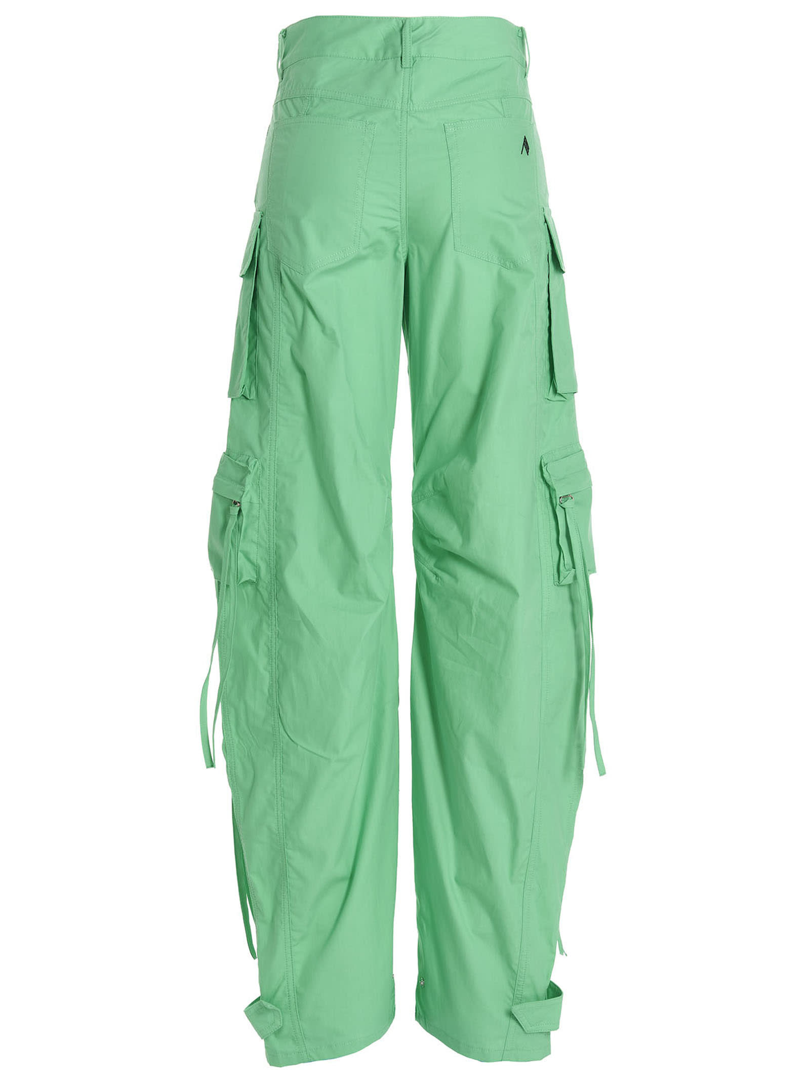 Shop Attico Fern Pants In Green