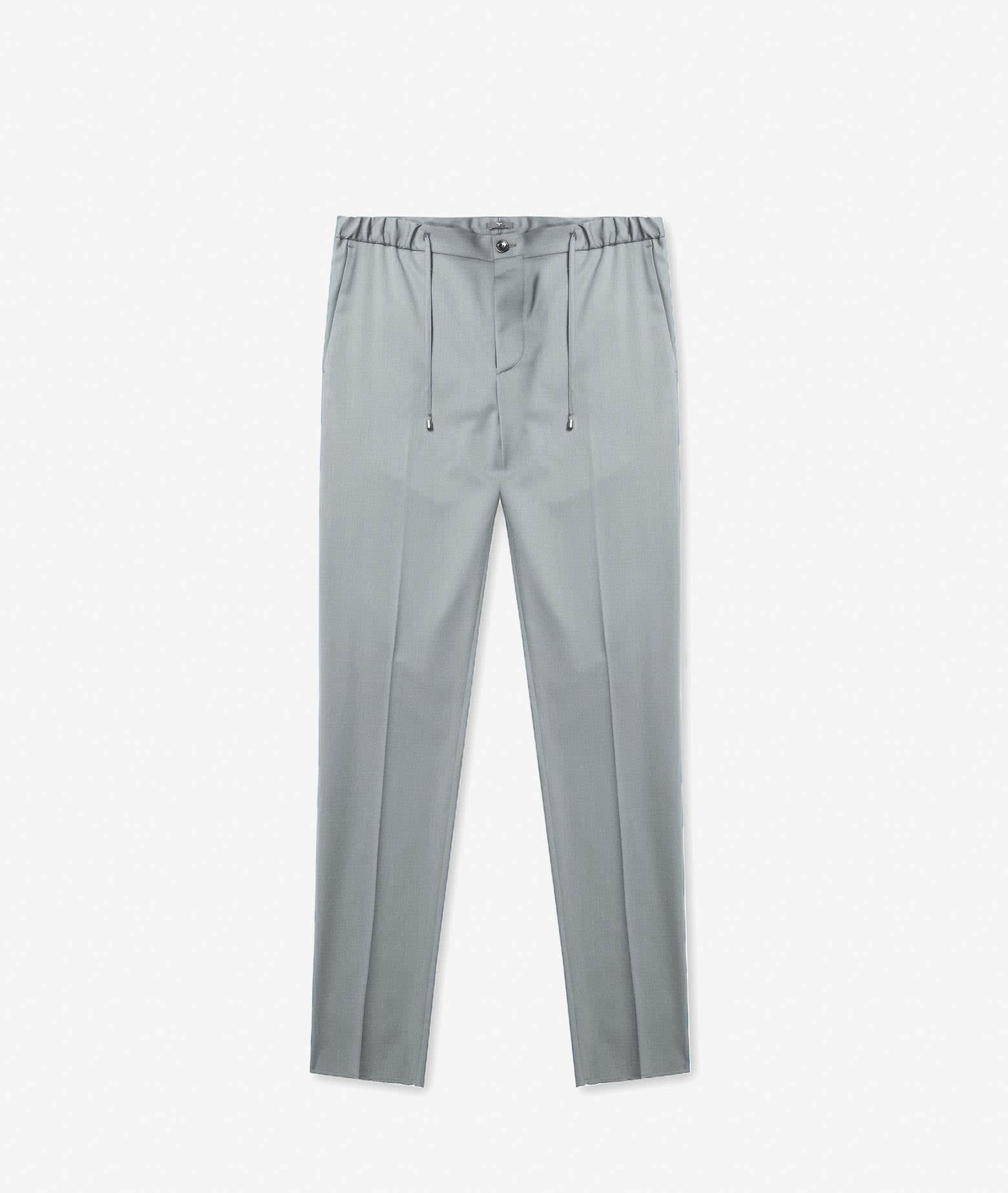 Shop Larusmiani Trousers D20 Pants In Lightgray
