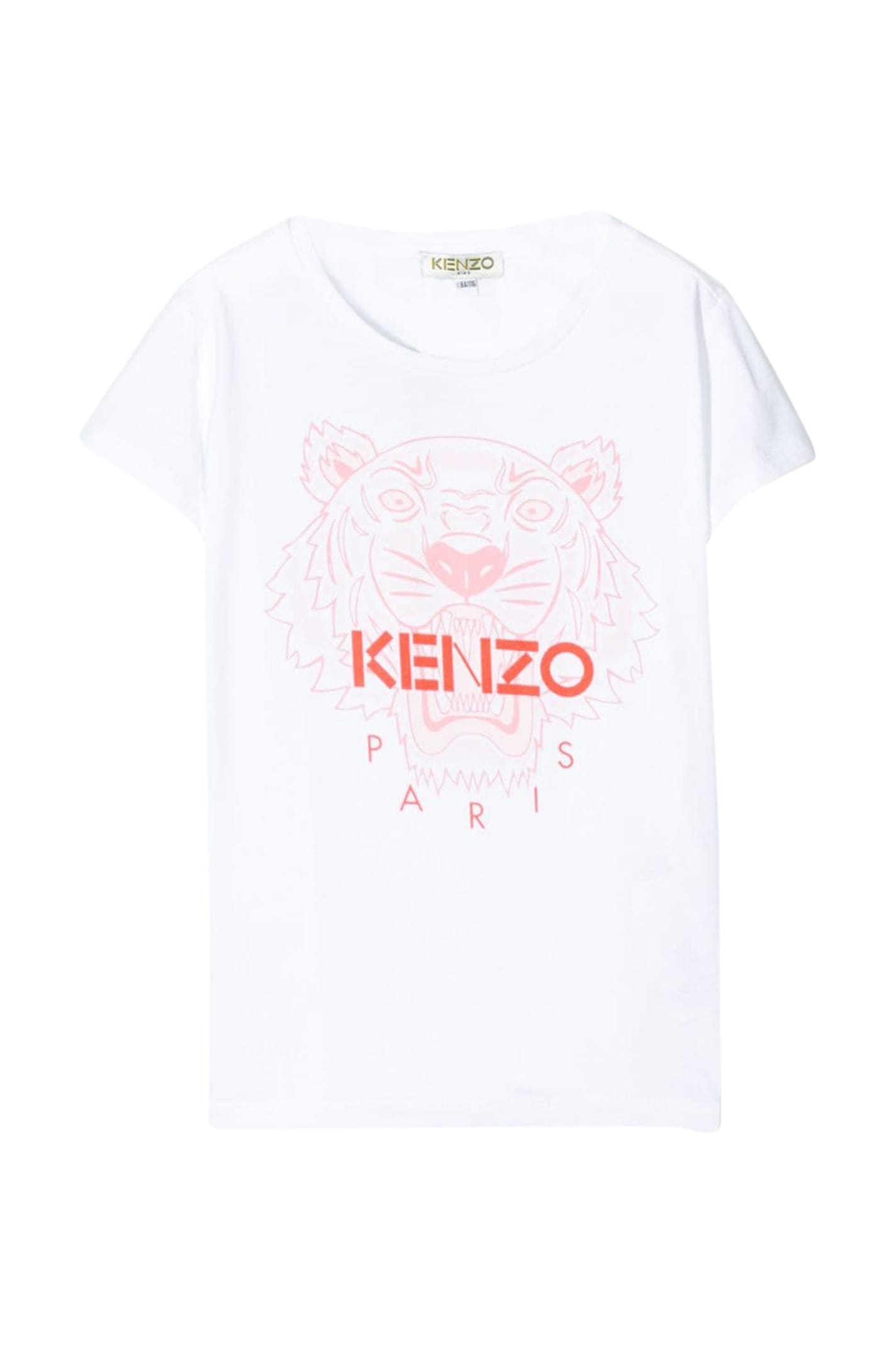 KENZO KIDS T-SHIRT WITH PRINT,KQ10258 01P
