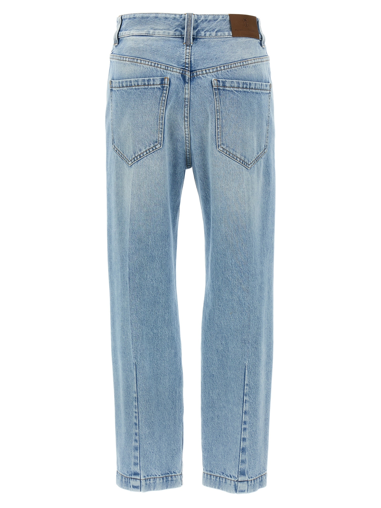 Brunello Cucinelli Light Blue Monile Jeans In Blue