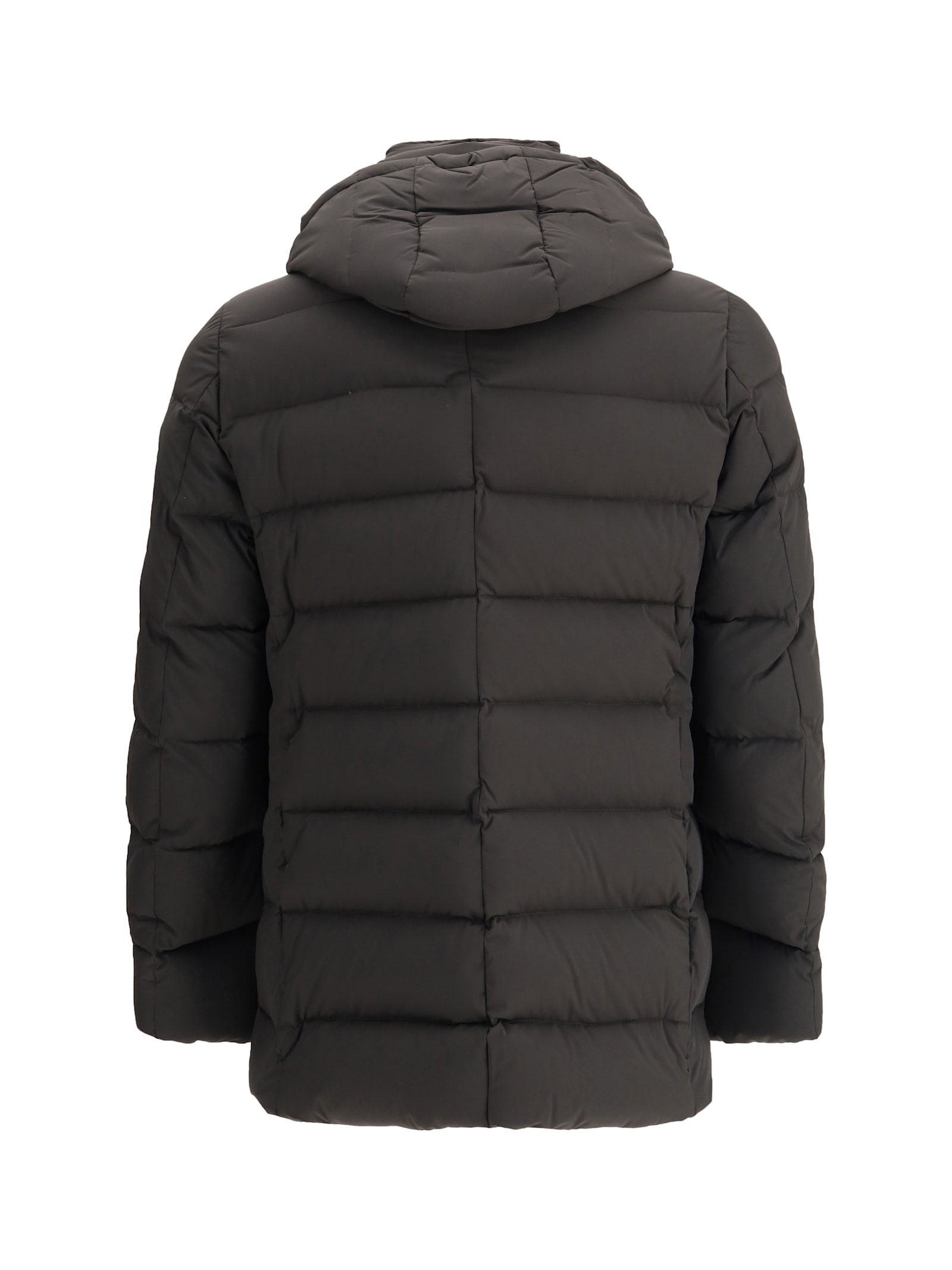 Moorer Florio Double-breasted Padded Jacket In Brown