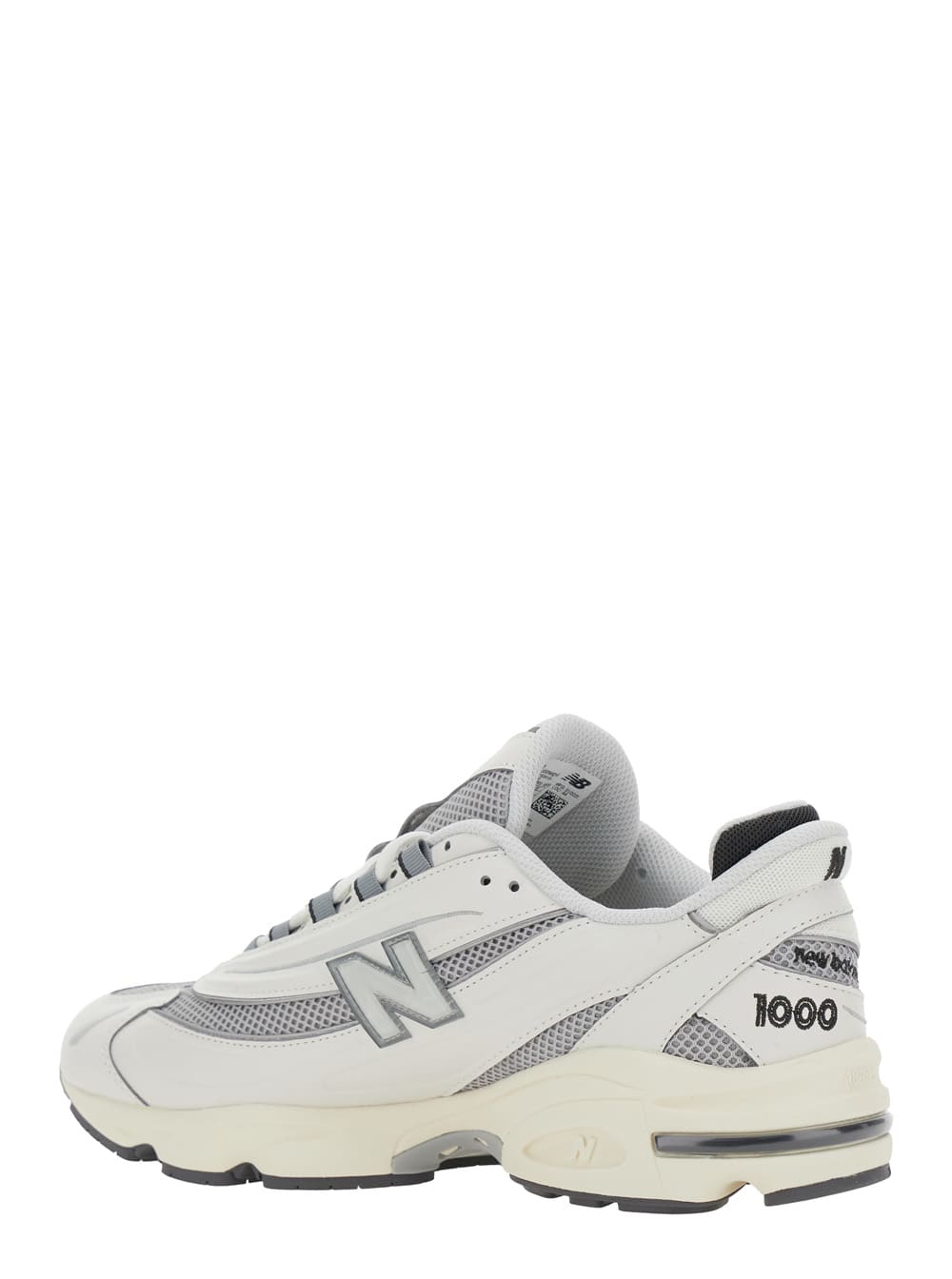 New Balance Grey Low Top Sneakers With Logo Patch On Side And Tongue And Perforated Panels