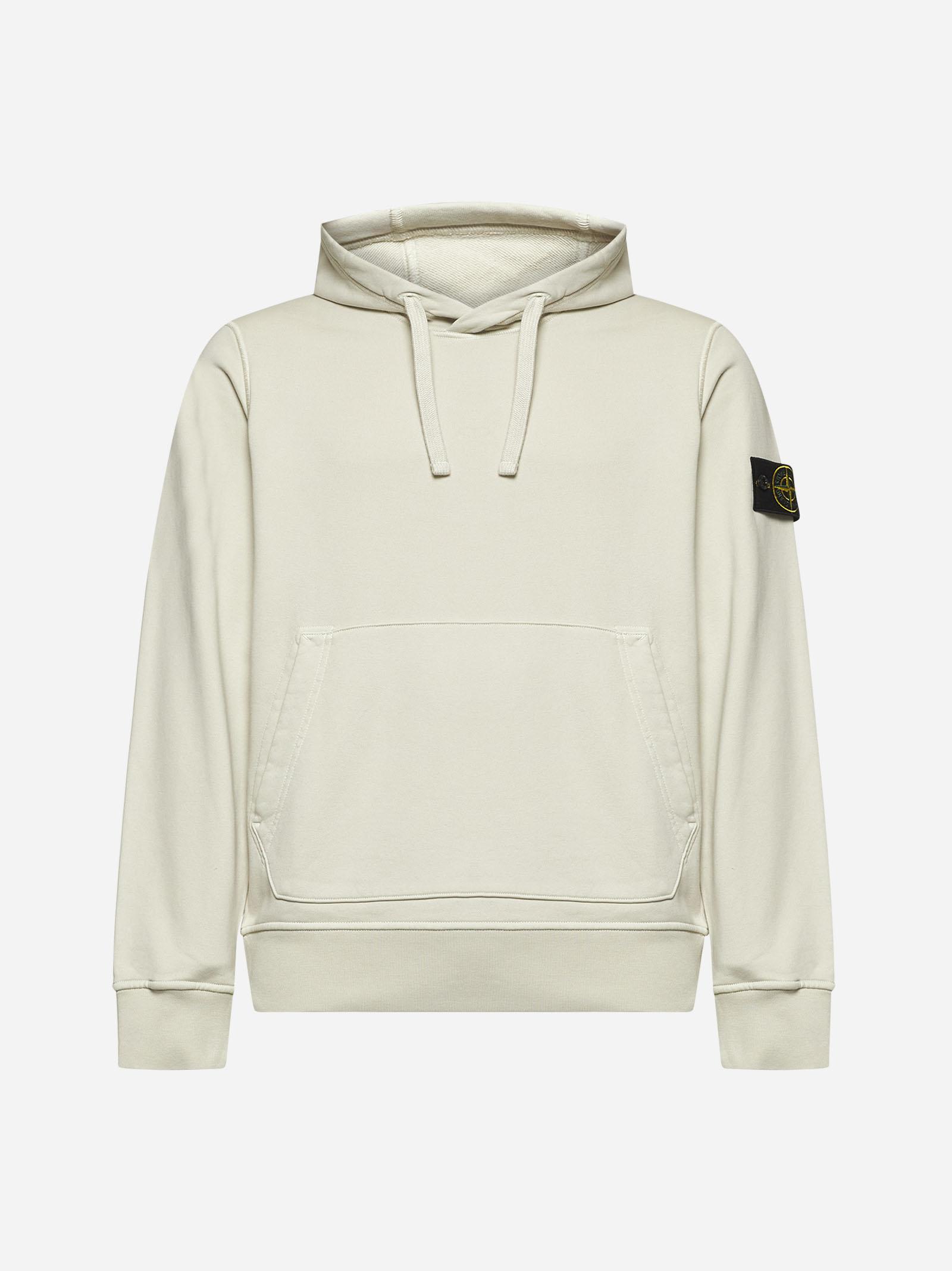 Beige Cotton Hoodie