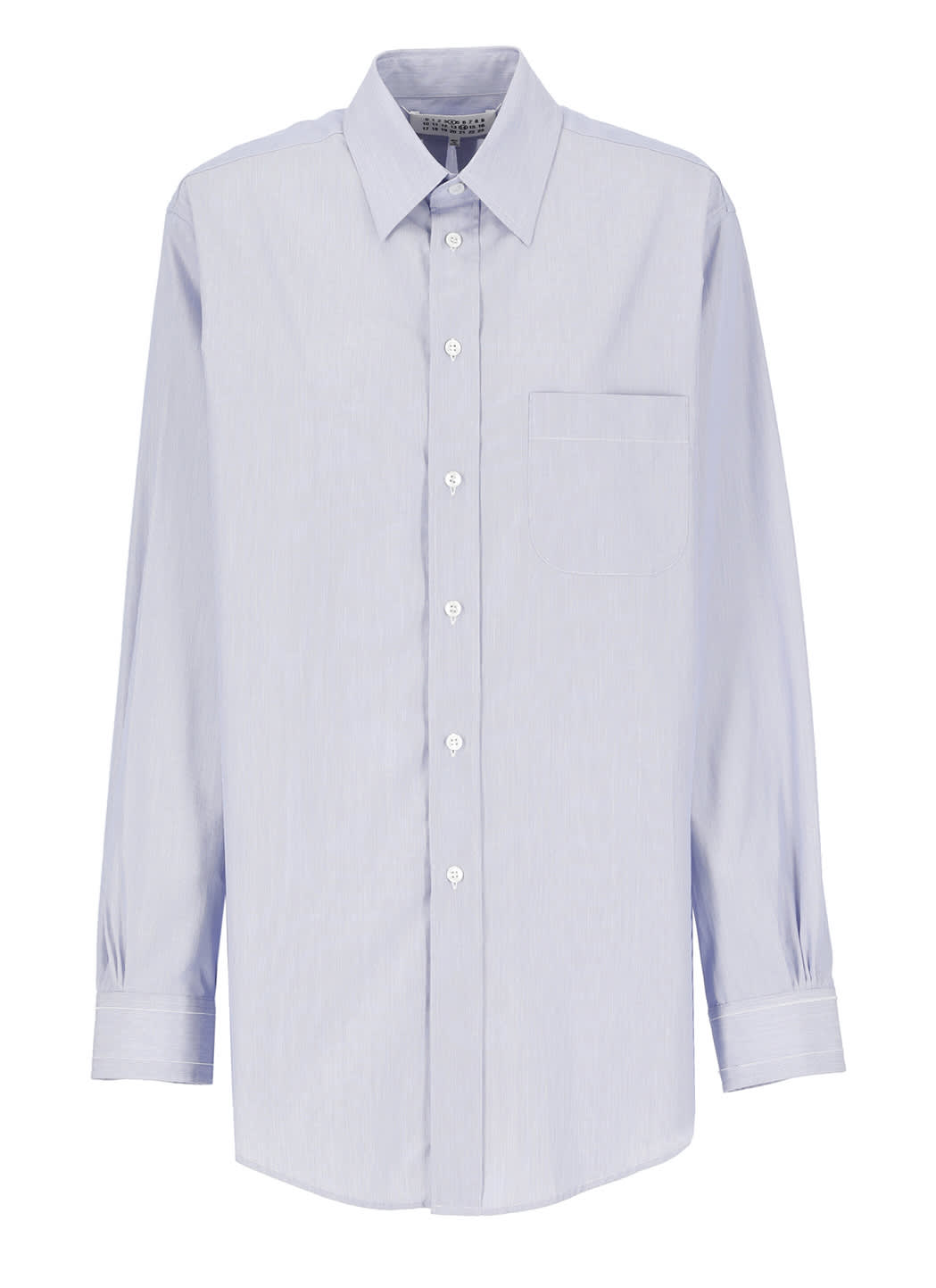 Shop Maison Margiela Cotton Shirt In Blue